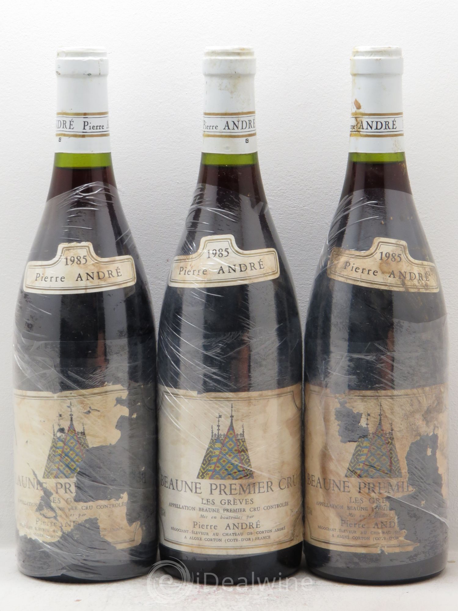 Beaune 1er Cru Pierre André (sans pris de réserve) 1985 - Posten von 3 Flaschen - 0