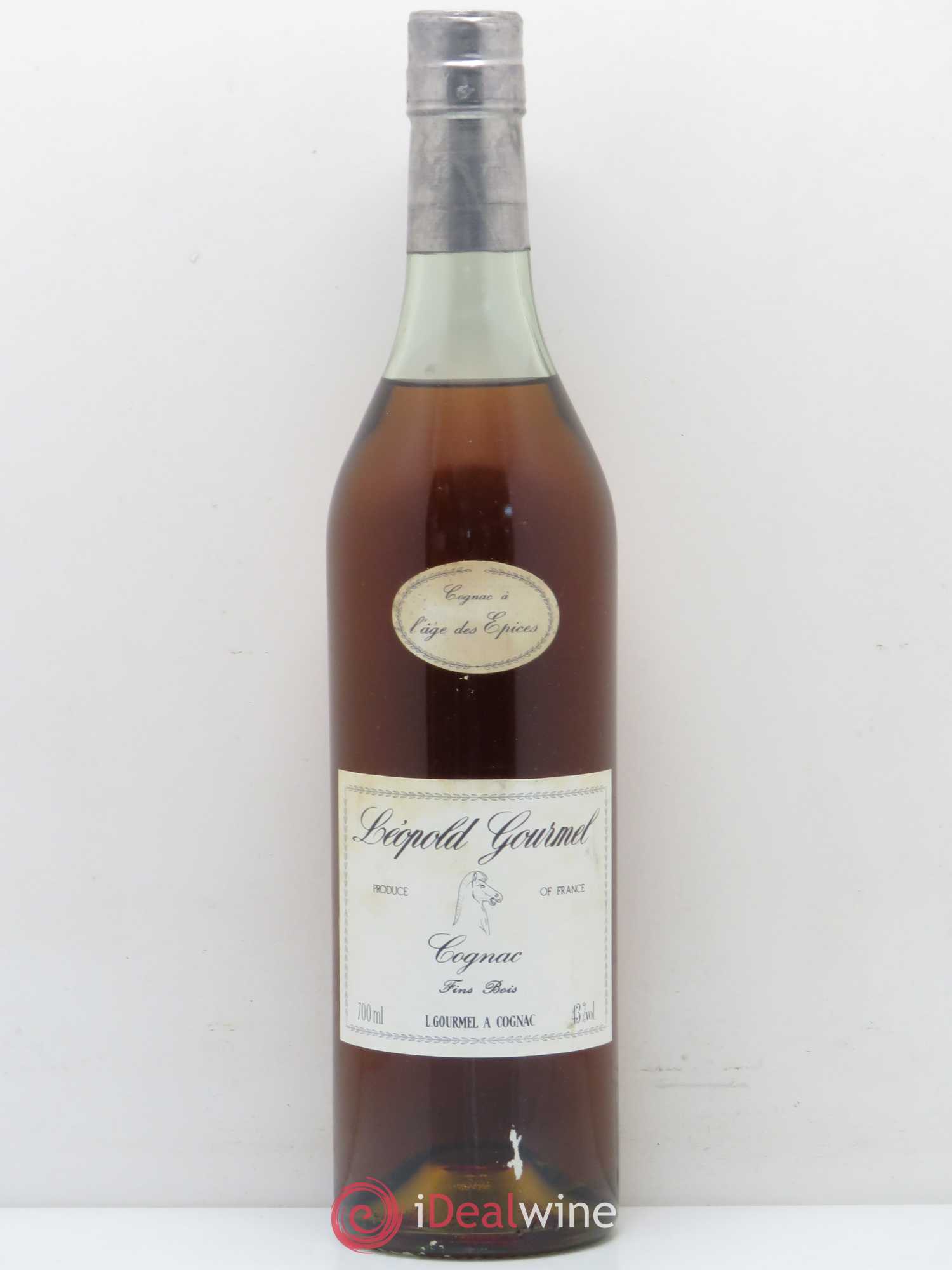 Cognac Fins bois à l'age des épices Léopold Gourmel - Posten von 1 Flasche - 0