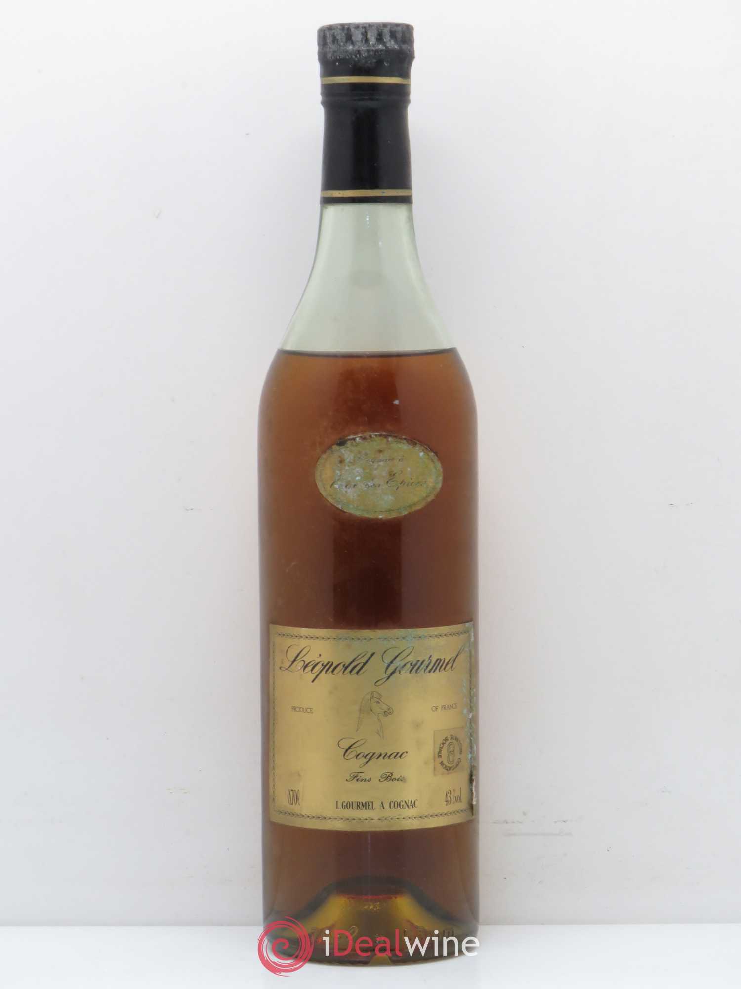 Cognac Fins bois à l'age des épices Léopold Gourmel - Posten von 1 Flasche - 0