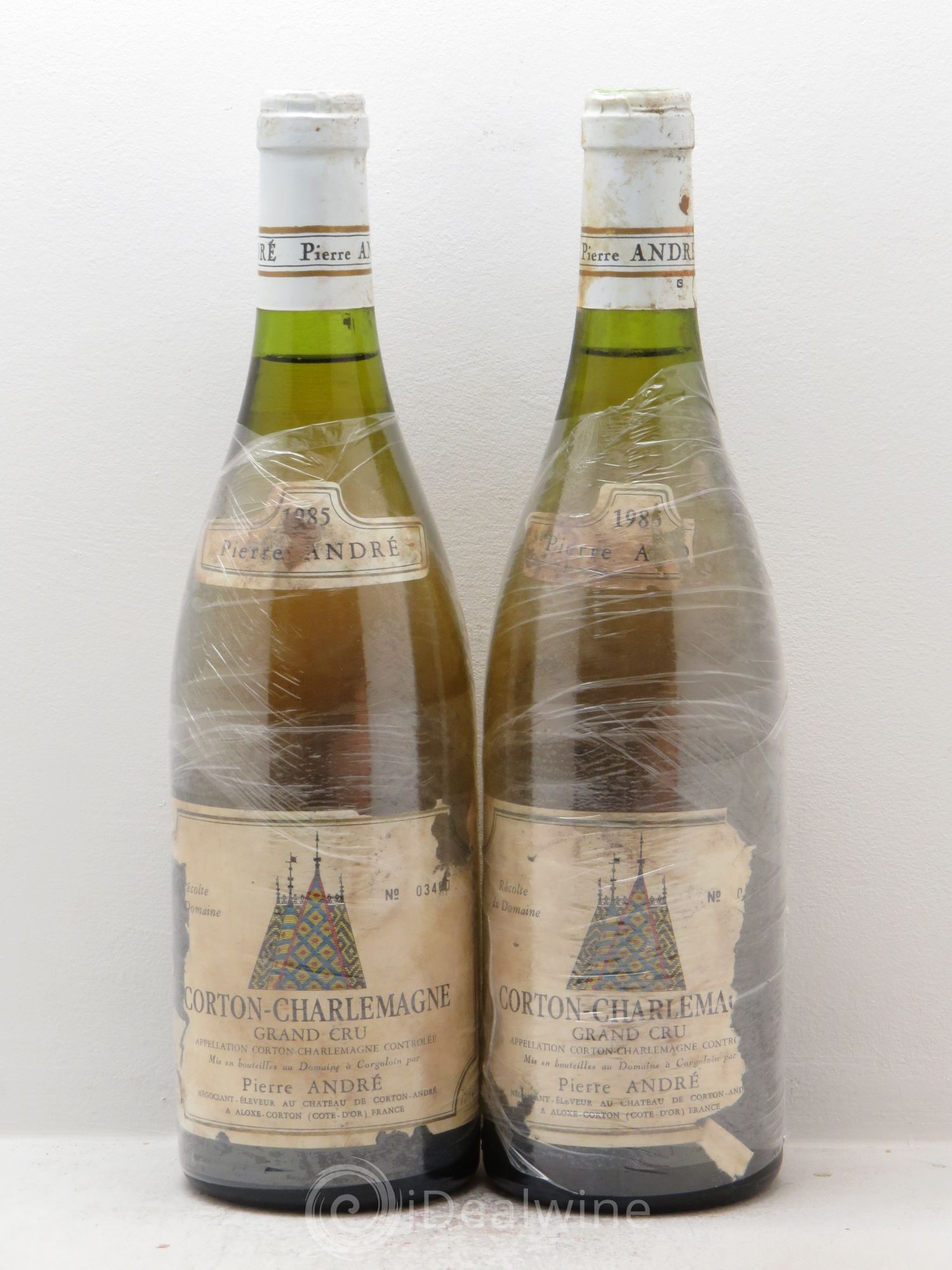 Corton-Charlemagne Grand Cru Pierre André 1985 - Lot de 2 bouteilles - 0