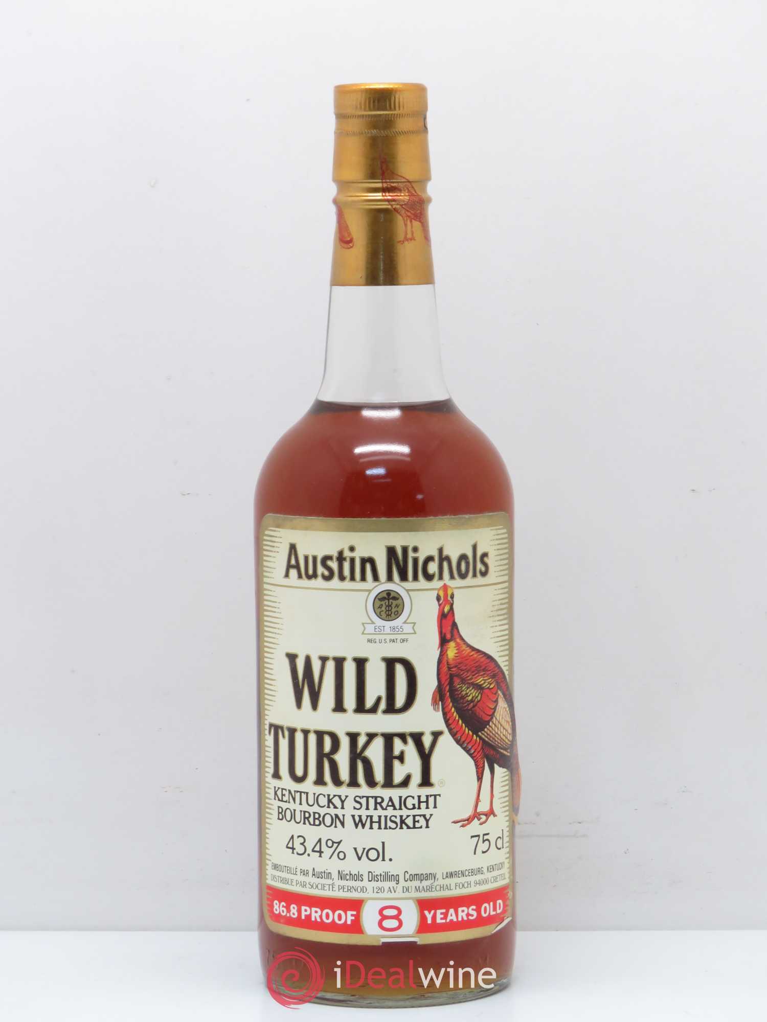 Whisky Wild Turkey Kentucky Straight Bourbon 8 ans d'age - Posten von 1 Flasche - 0