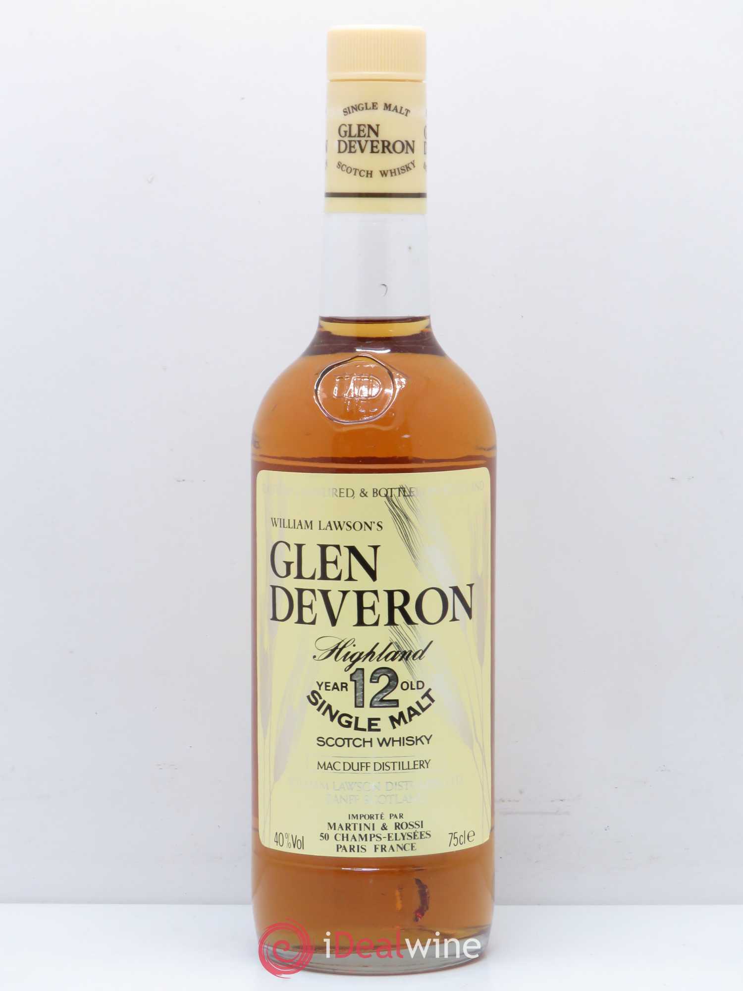 Whisky Williams Lawson's Glen Deveron Single Malt 12 ans - Posten von 1 Flasche - 0
