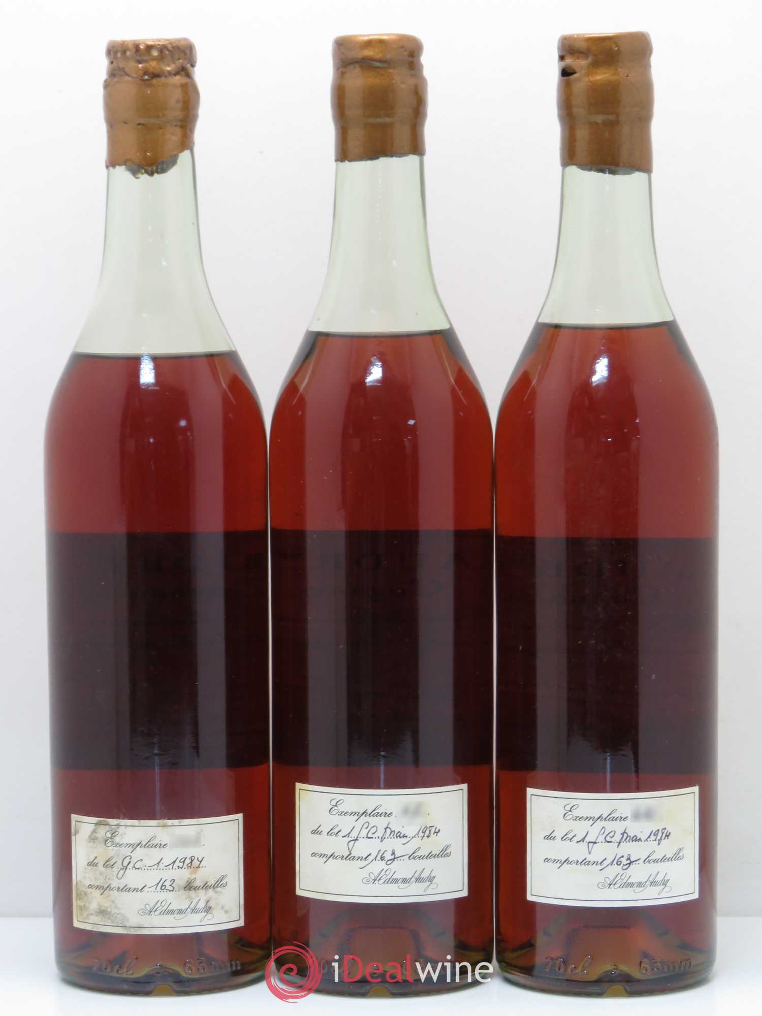 Cognac Très ancienne Grande Champagne Audry - Lot de 3 bouteilles - 1