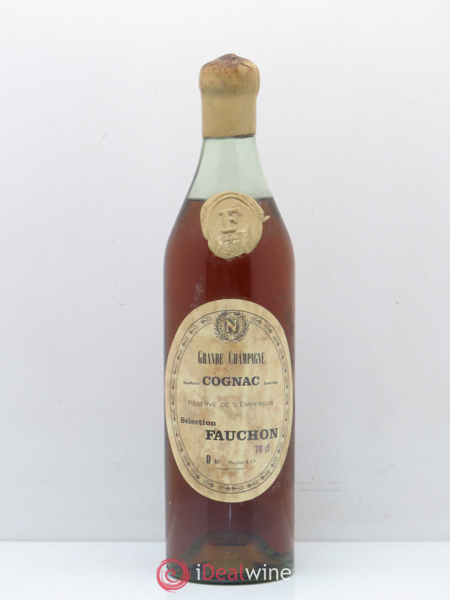 Cognac Reserve de l'Empereur Grande Champagne Fauchon Peuchet - Lot de 1 bouteille - 0