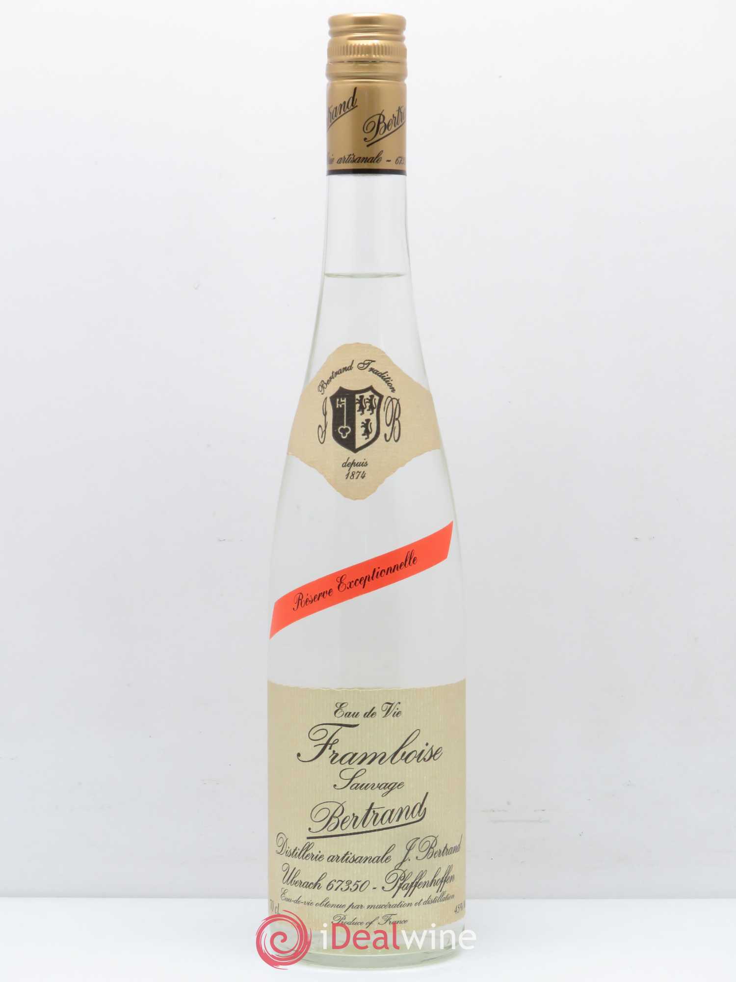 Alcools divers Framboise Sauvage Reserve exceptionnelle Bertrand - Posten von 1 Flasche - 0