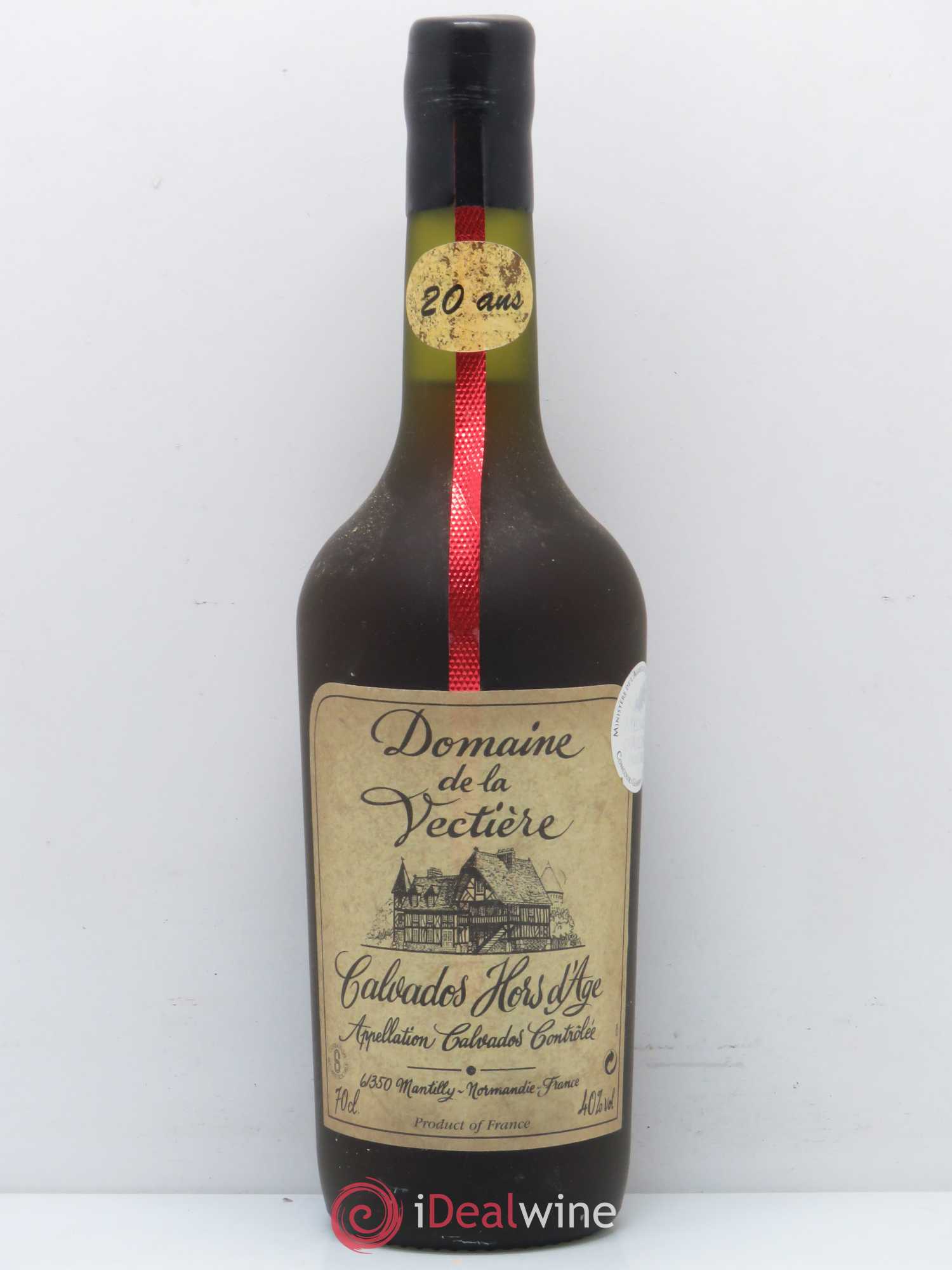 Calvados Hors d'age Domaine de la Vectiere 20 ans - Lotto di 1 bottiglia - 0