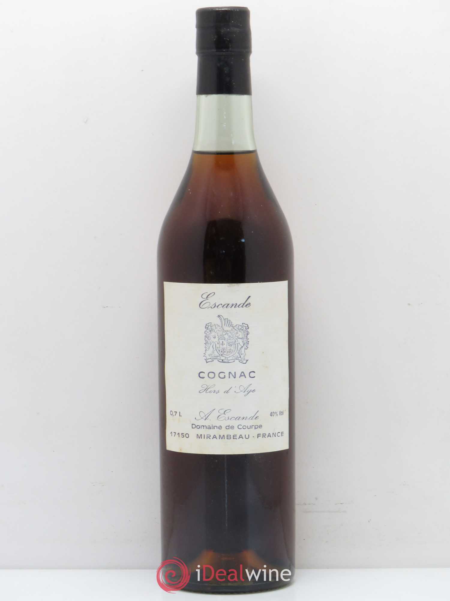 Cognac Hors d'age Domaine de la Courpe A. Escande - Posten von 1 Flasche - 0