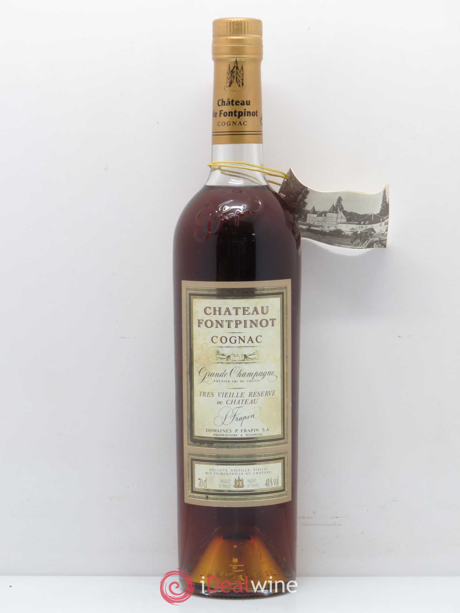 Cognac Grande Champagne Tres vieille reserve Château Fontpinot Frapin - Posten von 1 Flasche - 0