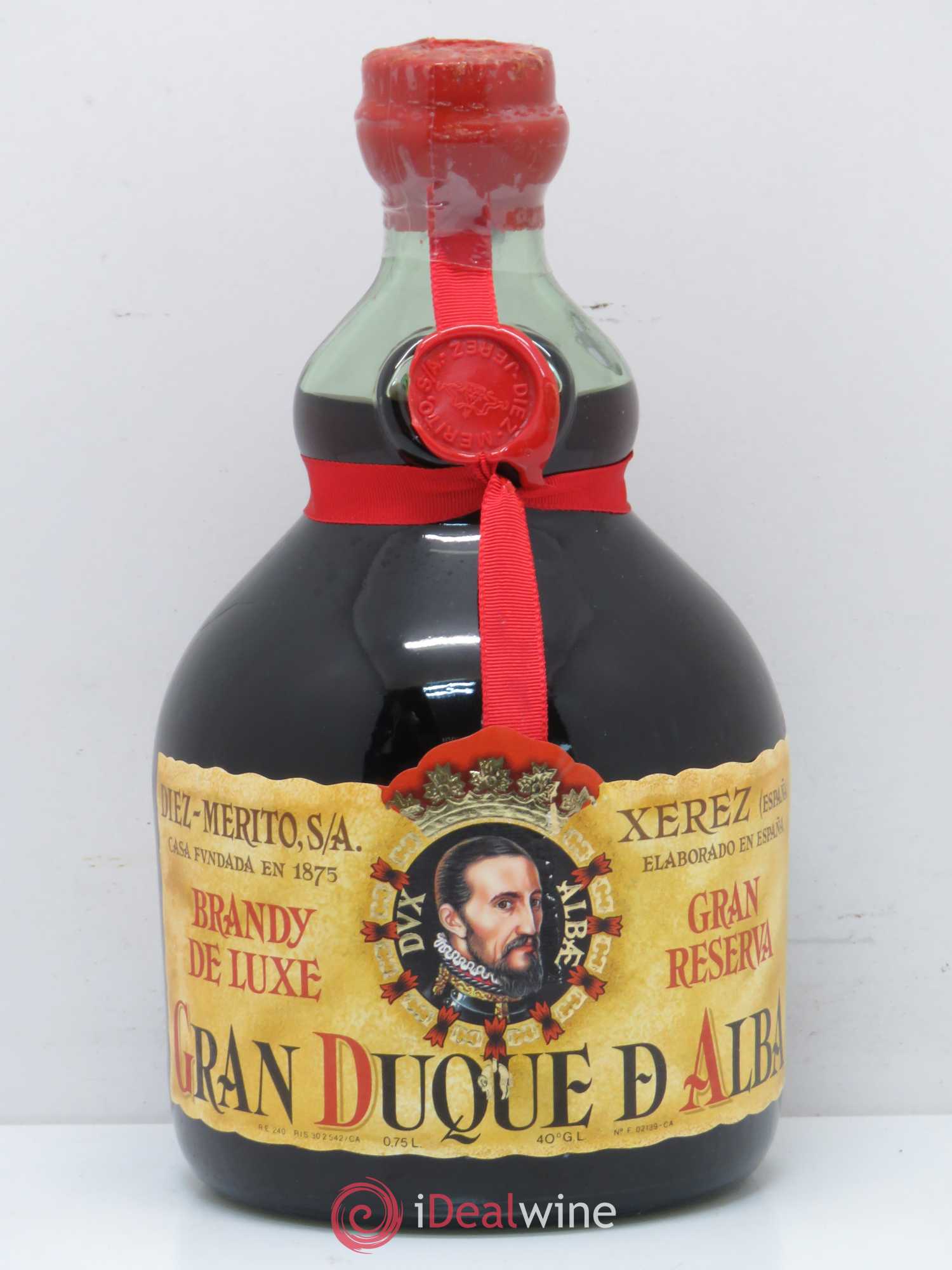 Alcools divers Brandy Gran Duque d'Alba Gran Reserva Diez Merito - Lot de 1 bouteille - 0