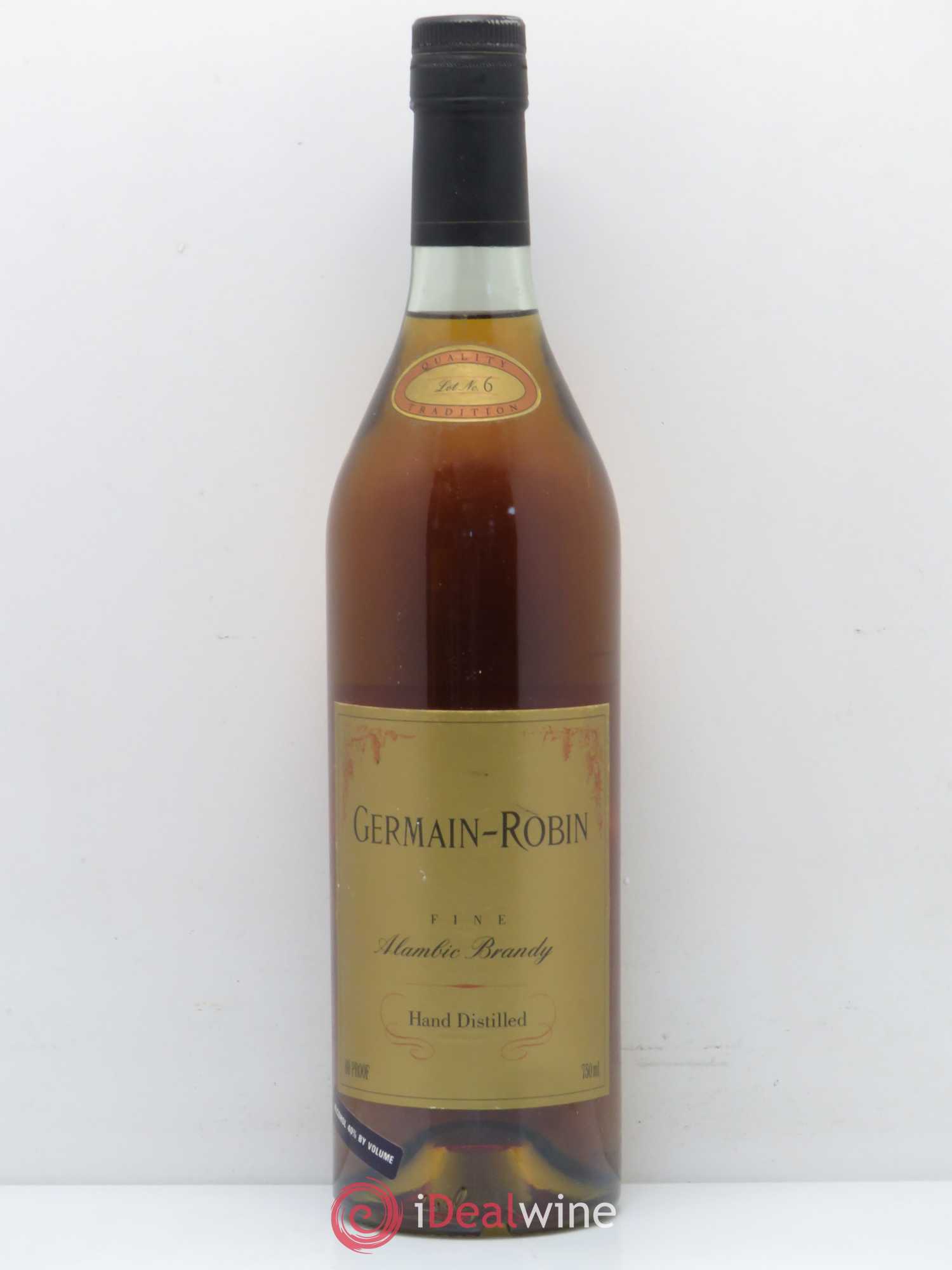 Alcools divers Alambic Brandy Germain-Robin lot 6 - Lotto di 1 bottiglia - 0