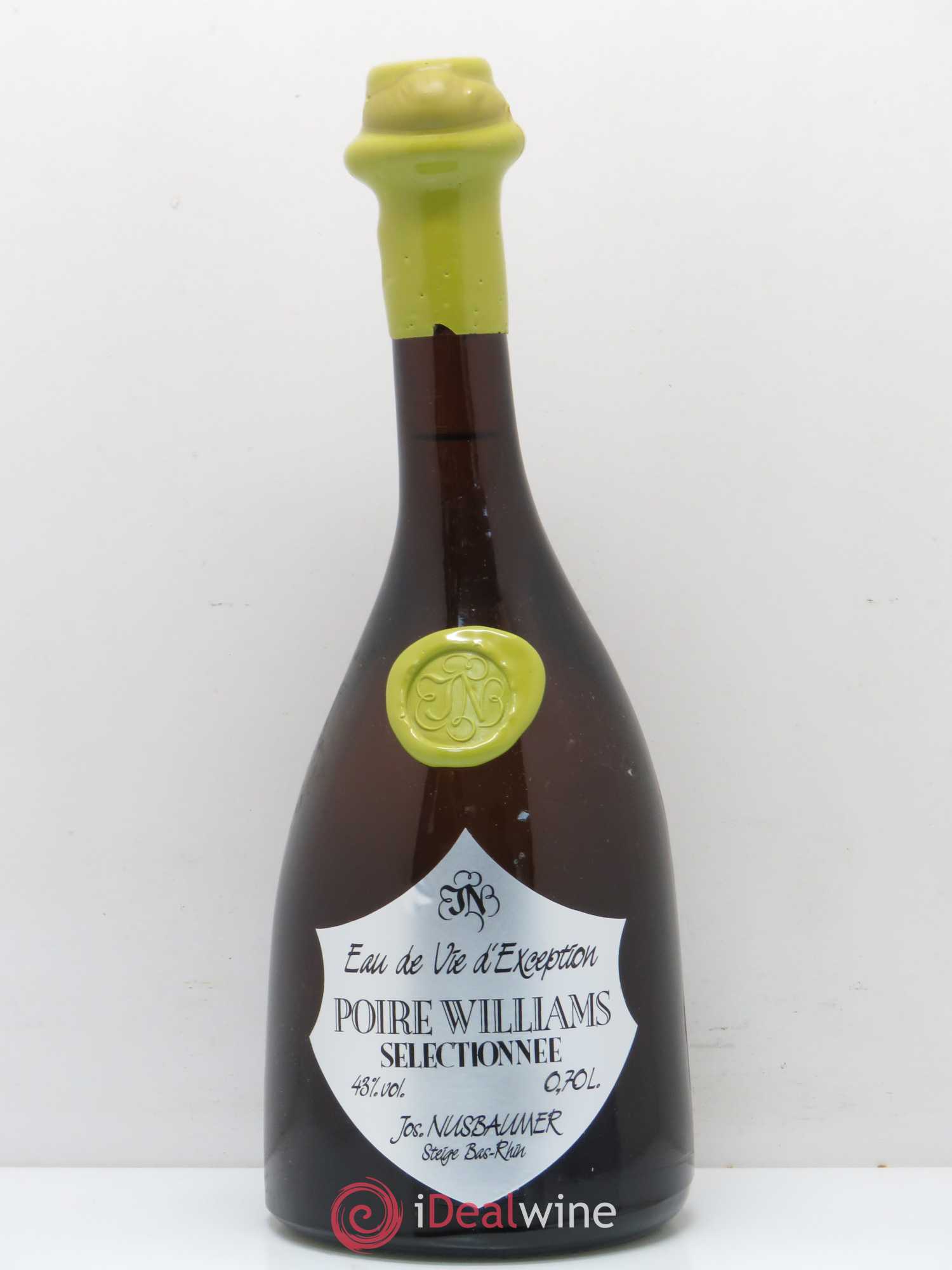 Alcools divers Poire Williams selectionnée Jos. Nusbaumer - Lotto di 1 bottiglia - 0