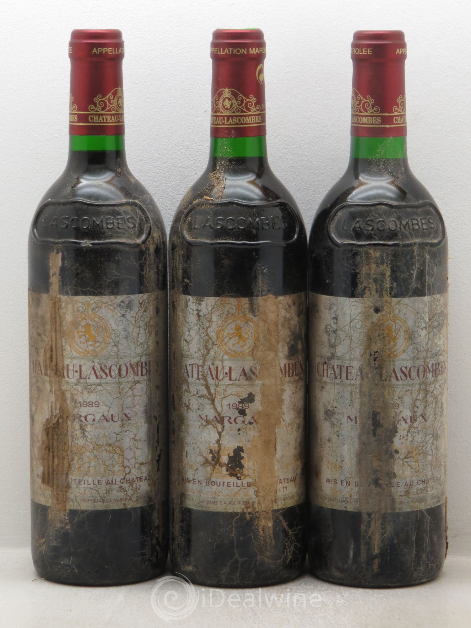 Château Lascombes 2ème Grand Cru Classé 1989 - Lot de 3 bouteilles - 0