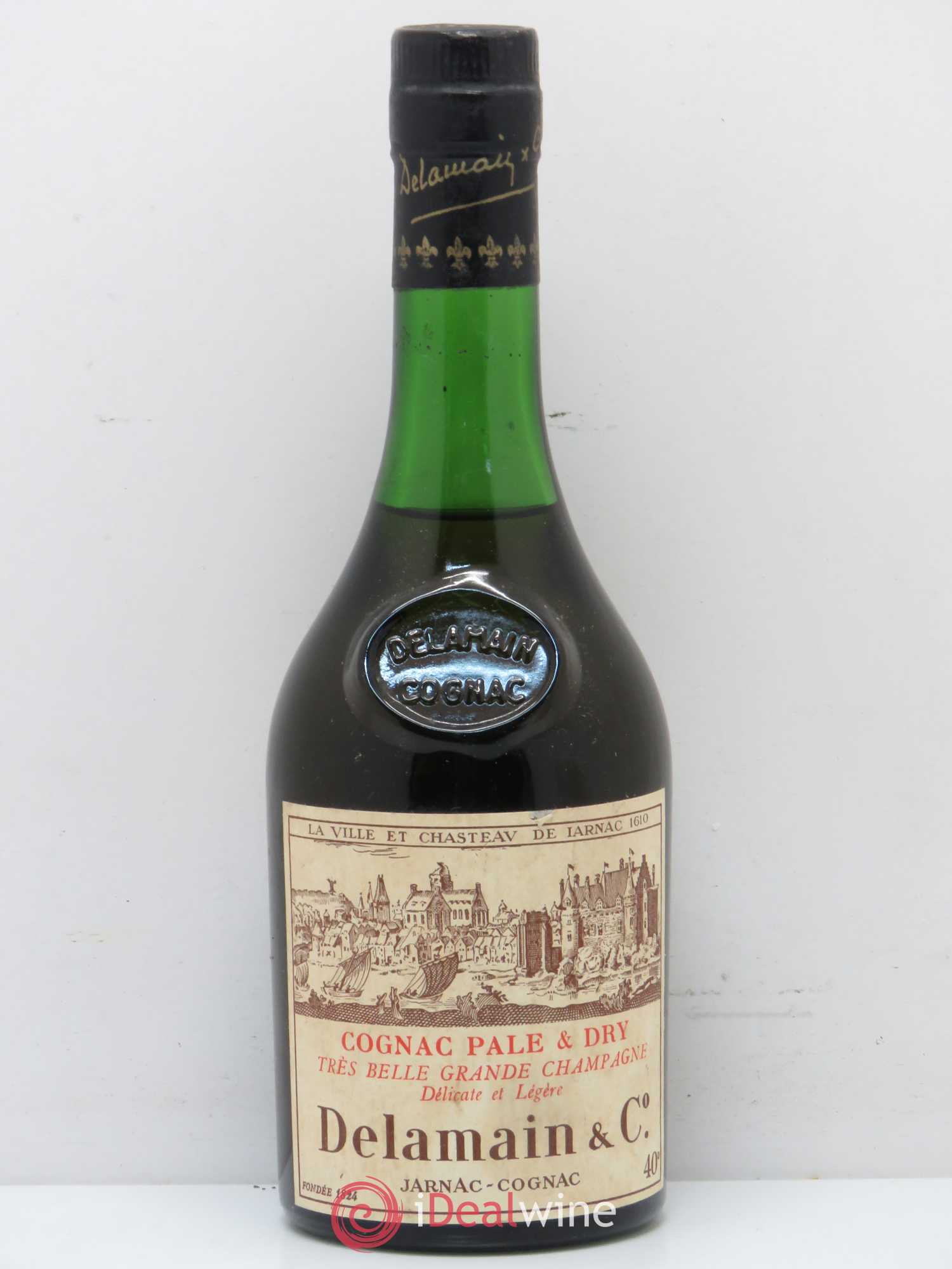 Cognac Delamain 40 years 1976 Grande Champagne Chai Millésimé - Posten von 1 Demi-Flasche - 0