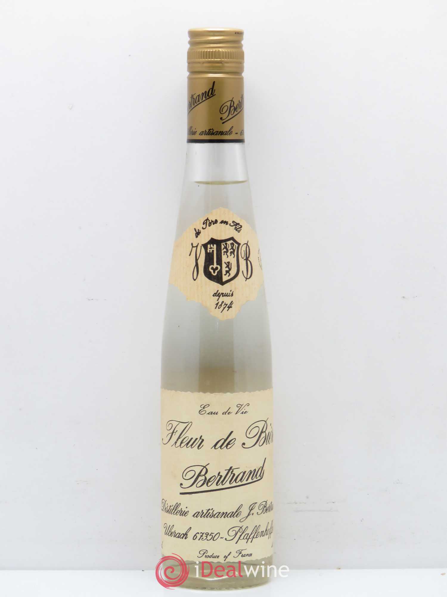 Alcools divers Eau de vie de fleur de bière Jean-Paul Metté - Lotto di 1 mezza bottiglia - 0