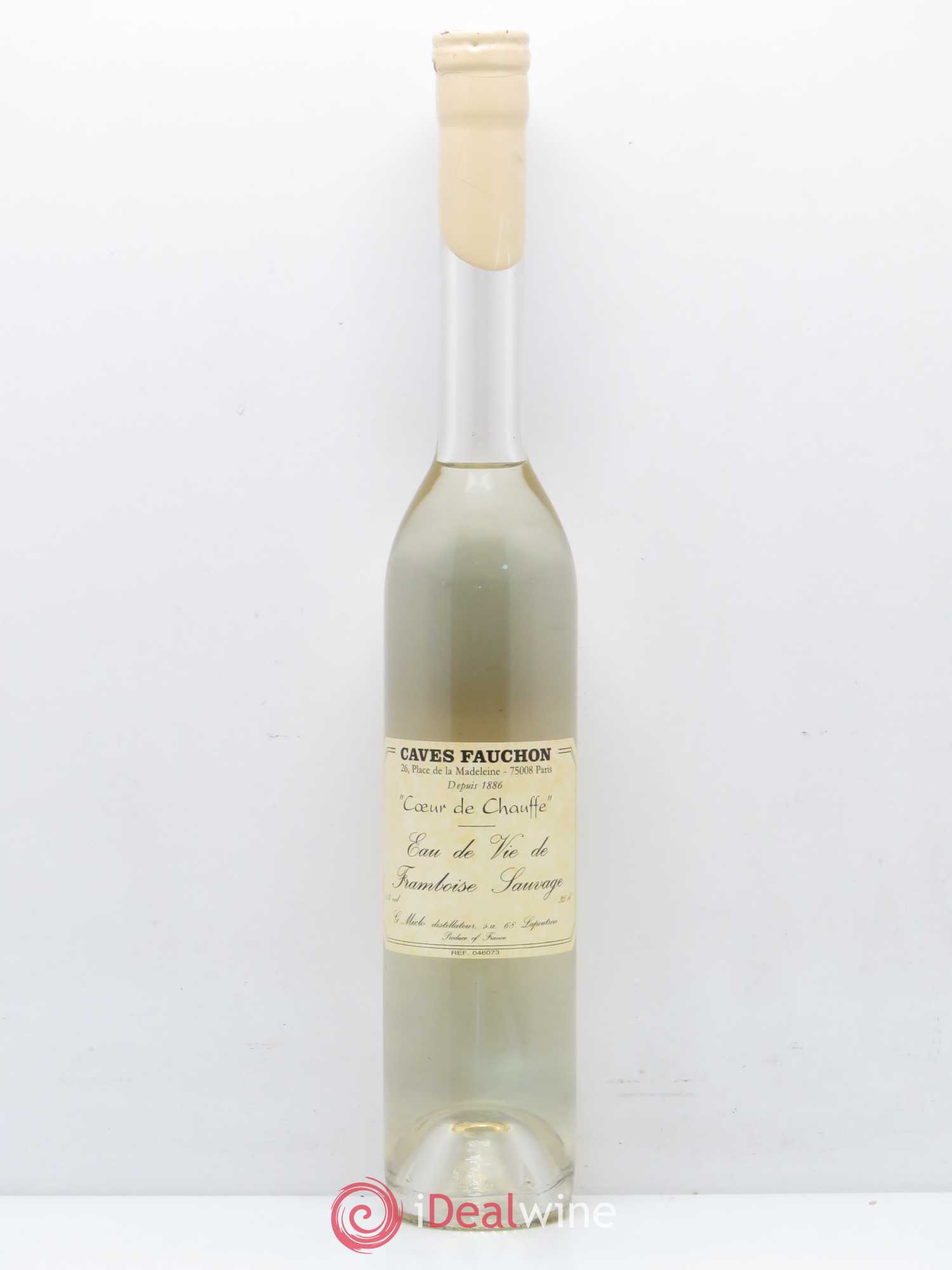 Alcools divers Framboise sauvage Coeur de chauffe Cave Fauchon - Lotto di 1 mezza bottiglia - 0