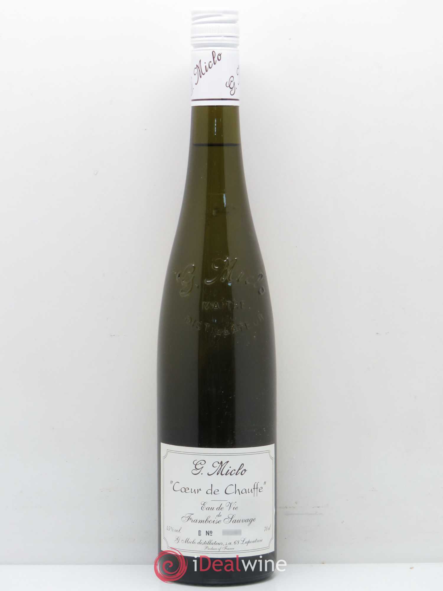 Alcools divers Framboise sauvage Coeur de chauffe G.Miclo - Lotto di 1 bottiglia - 0