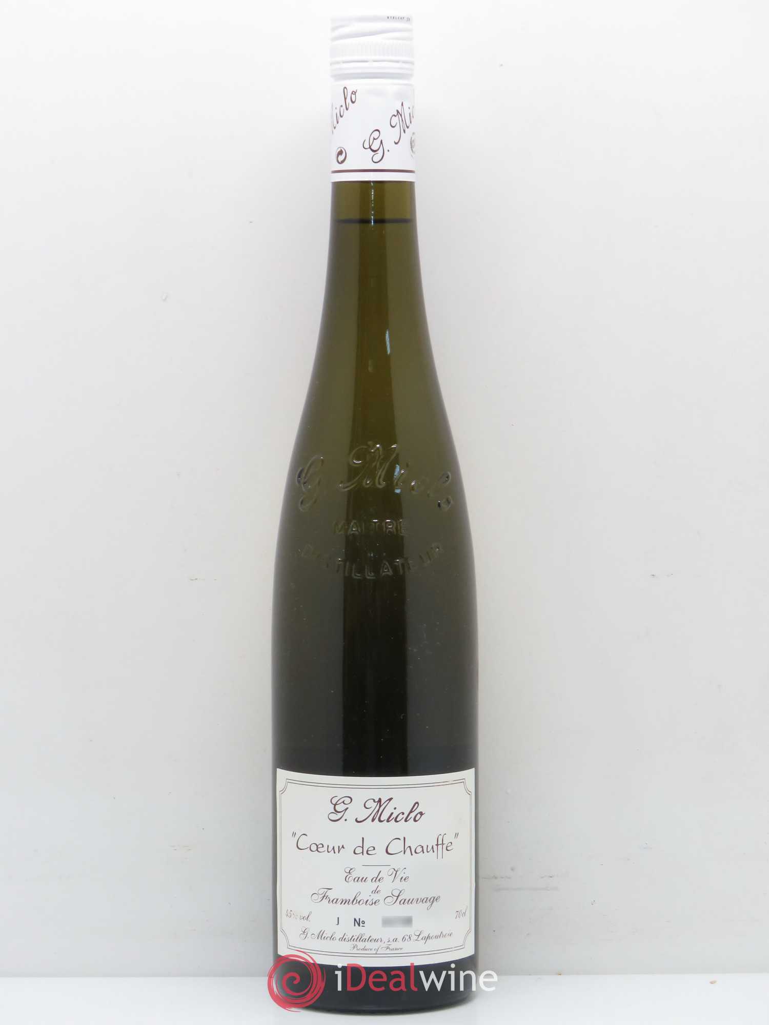 Alcools divers Framboise sauvage Coeur de chauffe G.Miclo - Posten von 1 Flasche - 0