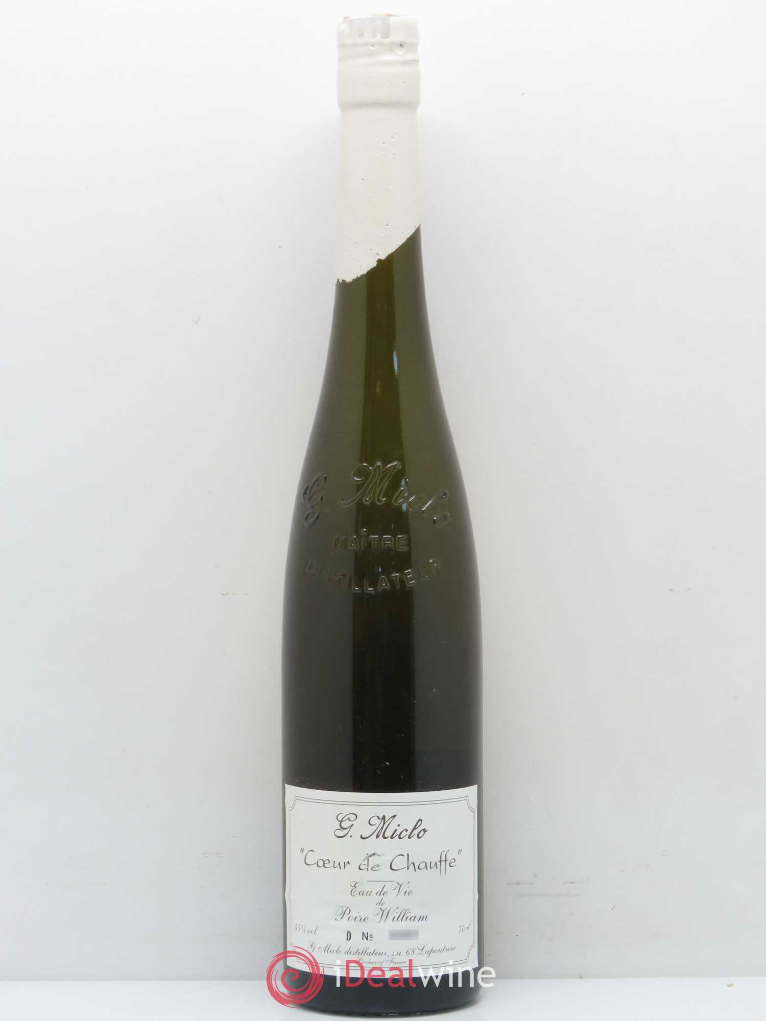 Alcools divers Poire William Coeur de chauffe G.Miclo - Posten von 1 Flasche - 0