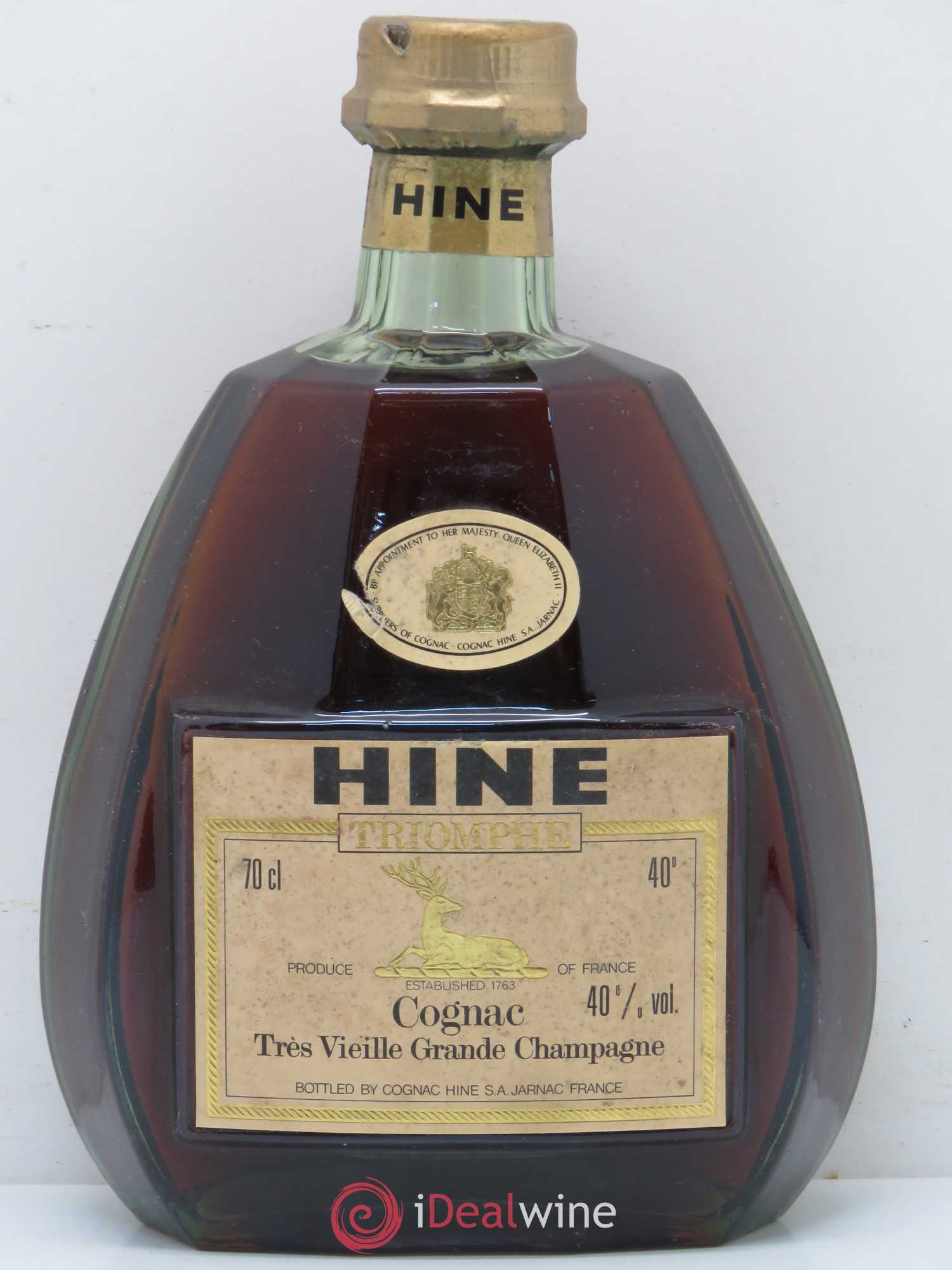 Cognac Grande Fine Champagne Triomphe Hine - Lot de 1 bouteille - 0
