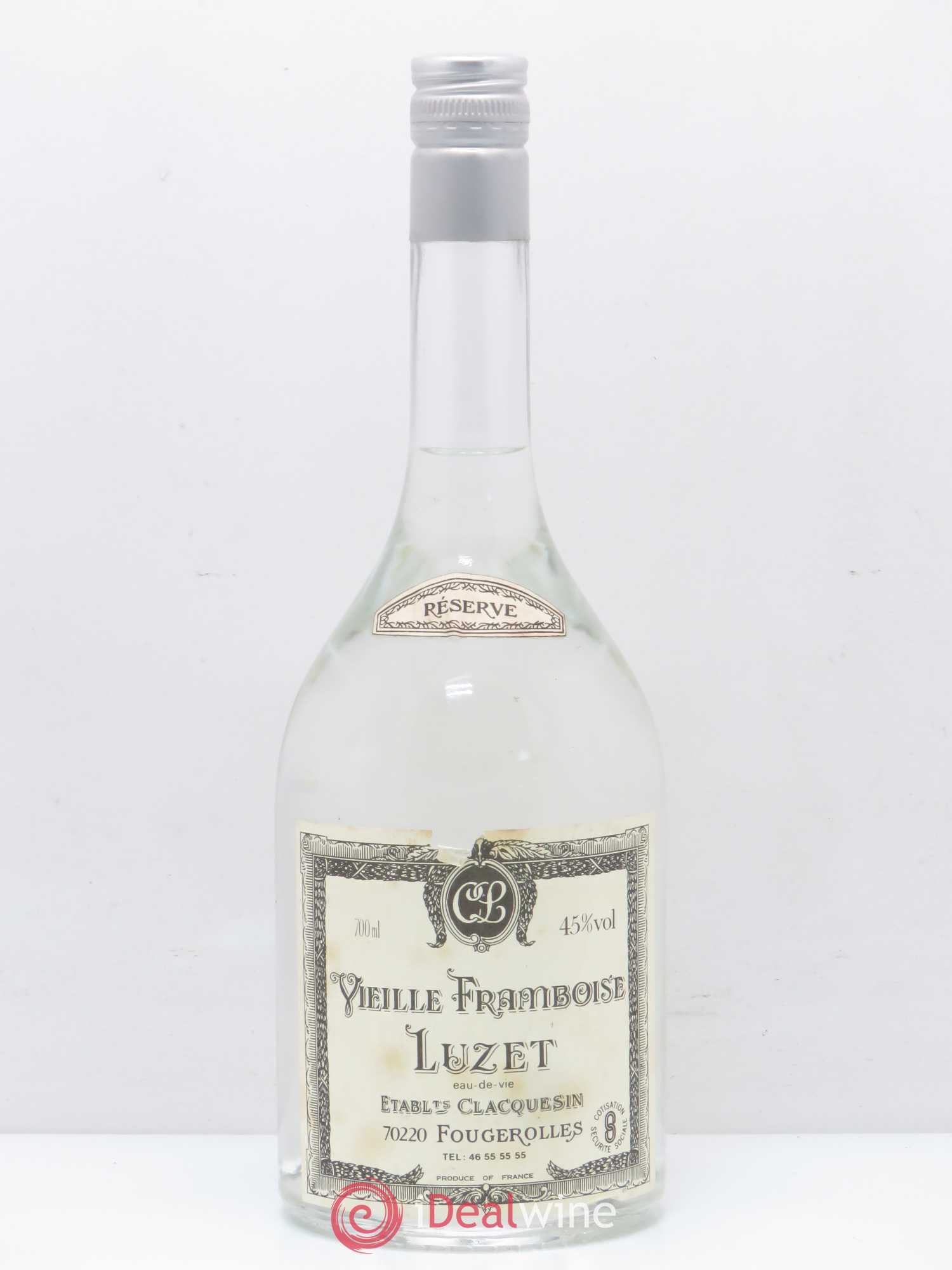 Alcools divers Eau de vie Vieille Framboise Luzet Reserve - Posten von 1 Flasche - 0