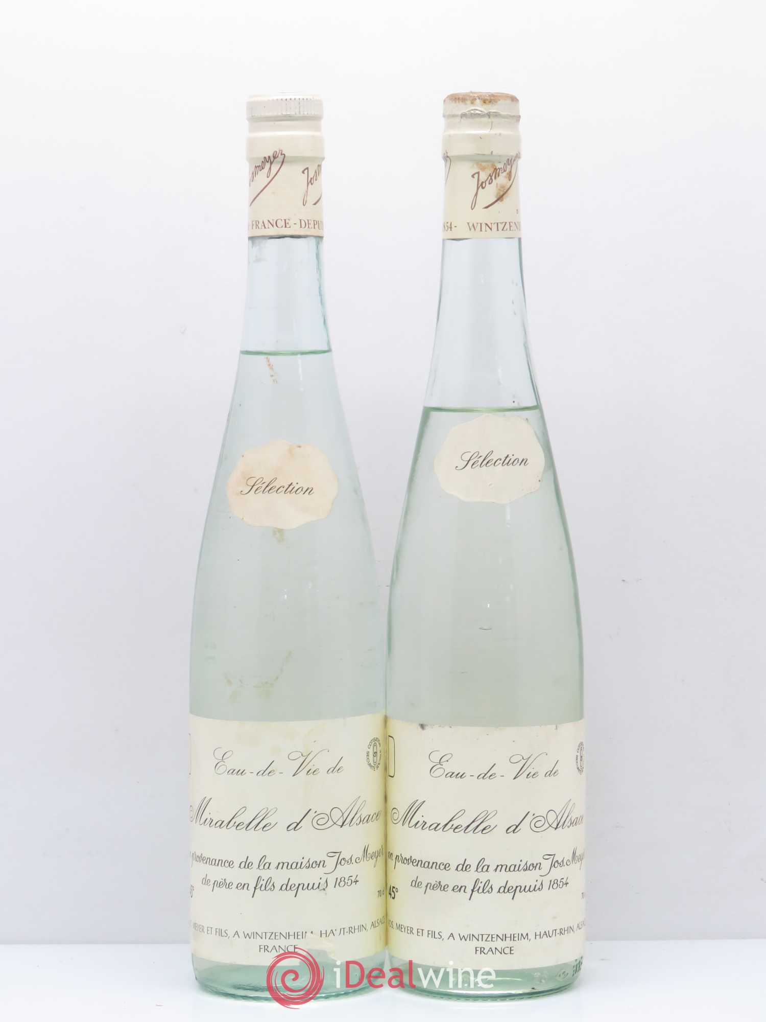 Alcools divers Eau de vie Mirabelle Selection Jos Meyer - Posten von 2 Flaschen - 0