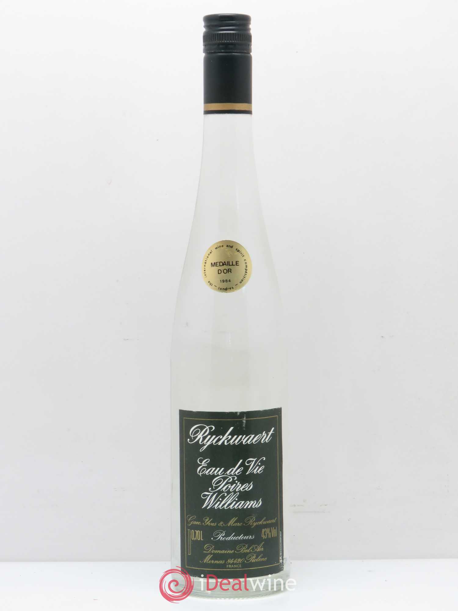 Alcools divers Eau de vie de Poire Williams Ryckwaert - Posten von 1 Flasche - 0