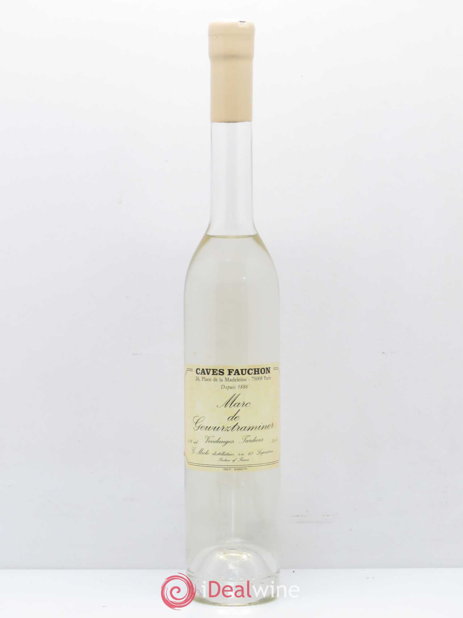 Alcools divers Marc de Gewurztraminer Vendanges tardives Fauchon - Posten von 1 Demi-Flasche - 0