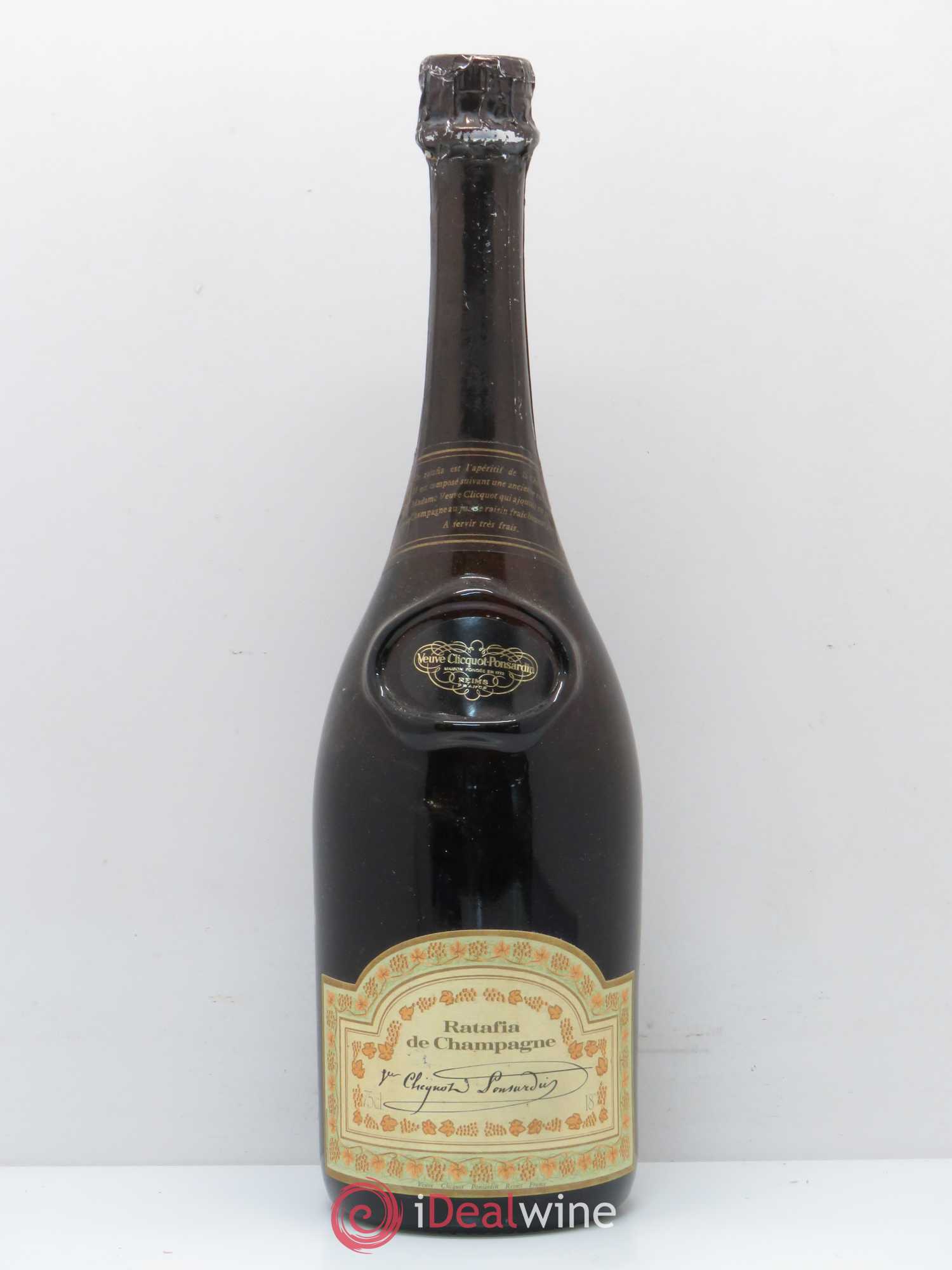Alcools divers Ratafia Champagne Veuve Clicquot Ponsardin - Posten von 1 Flasche - 0