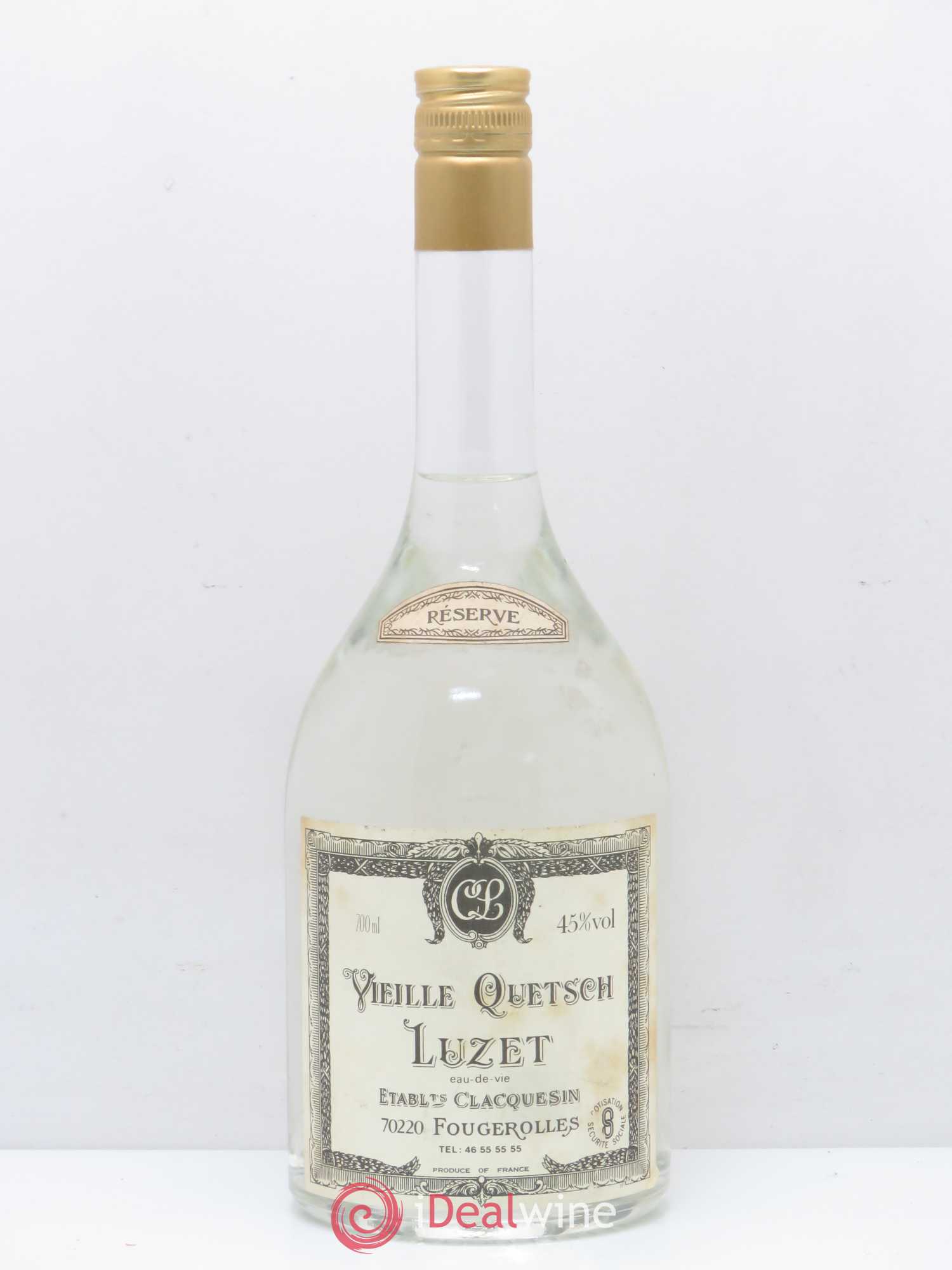 Alcools divers Vieille Guetsch Reserve Luzet Clacquesin - Posten von 1 Flasche - 0