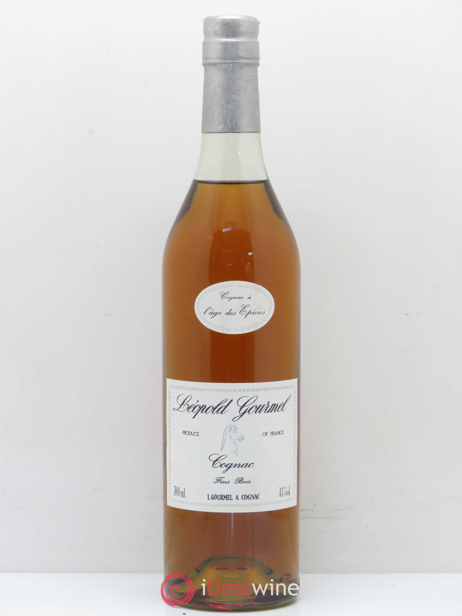 Cognac Fins bois à l'age des épices Léopold Gourmel - Posten von 1 Flasche - 0