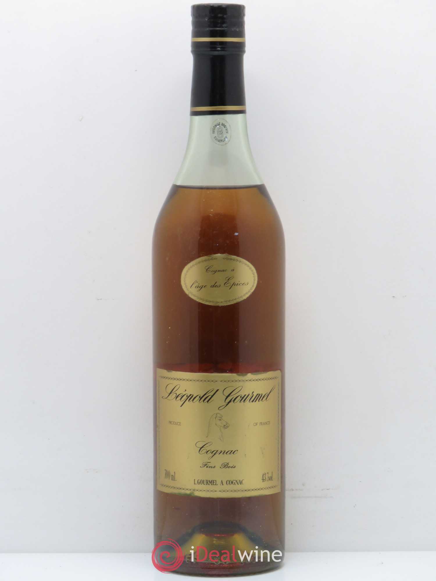 Cognac Fins bois à l'age des épices Léopold Gourmel - Posten von 1 Flasche - 0