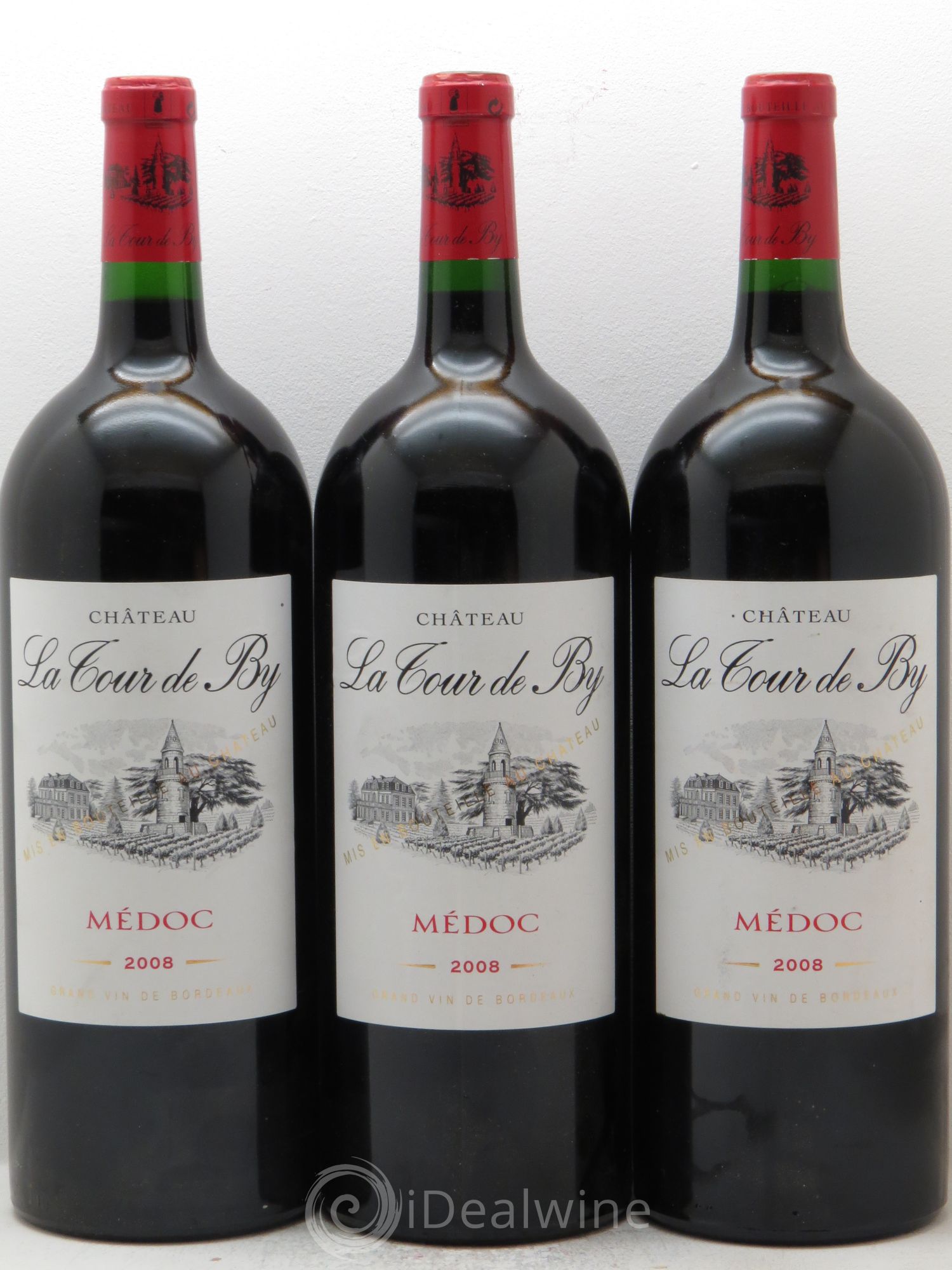 Château La Tour de By Cru Bourgeois 2008 - Lot de 3 magnums - 0