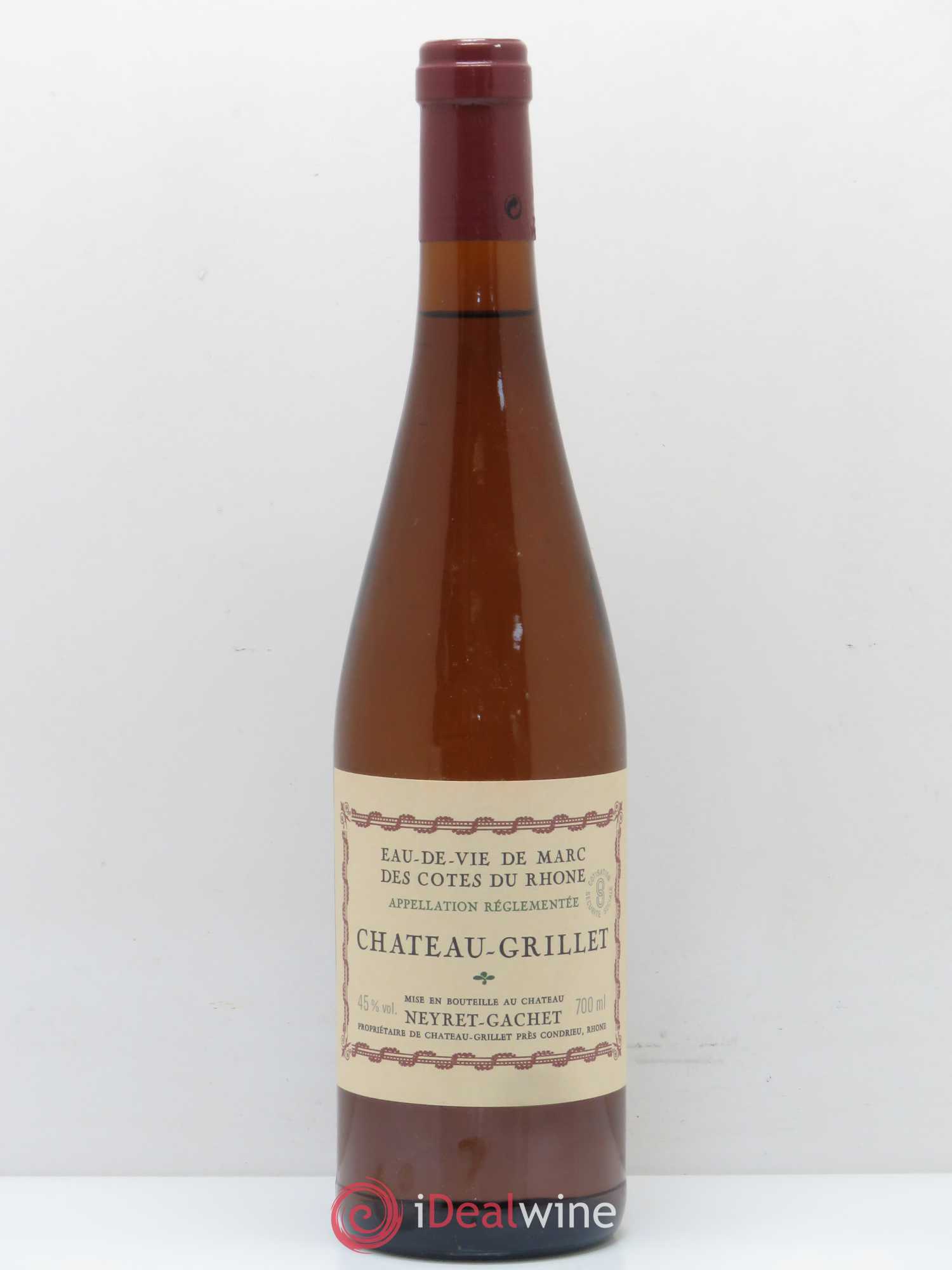 Alcools divers Eau de vie de Marc des cotes du Rhone Château Grillet Neyret-Gachet - Lotto di 1 bottiglia - 0