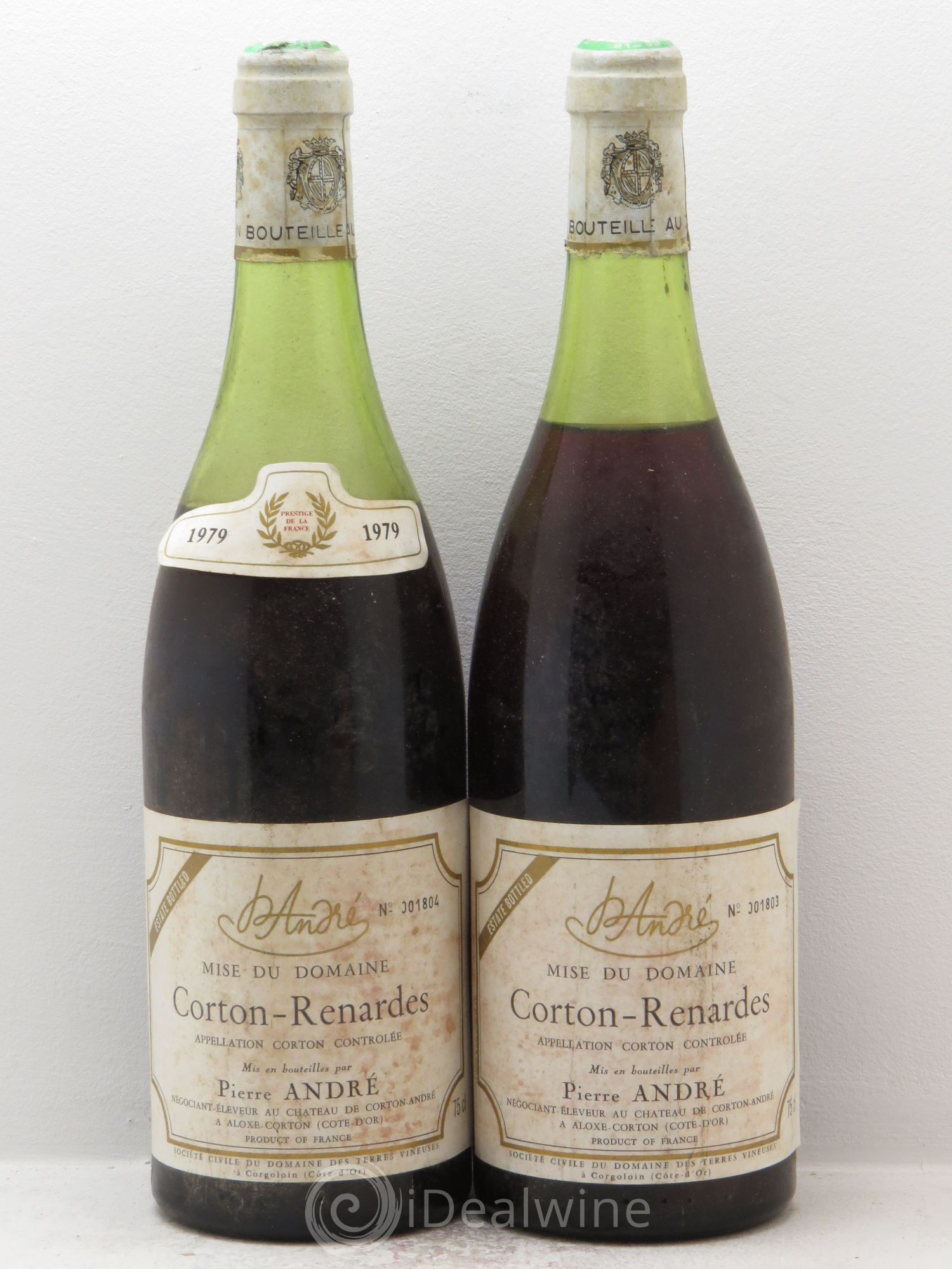 Corton Grand Cru Pierre André (sans prix de réserve) 1979 - Posten von 2 Flaschen - 0