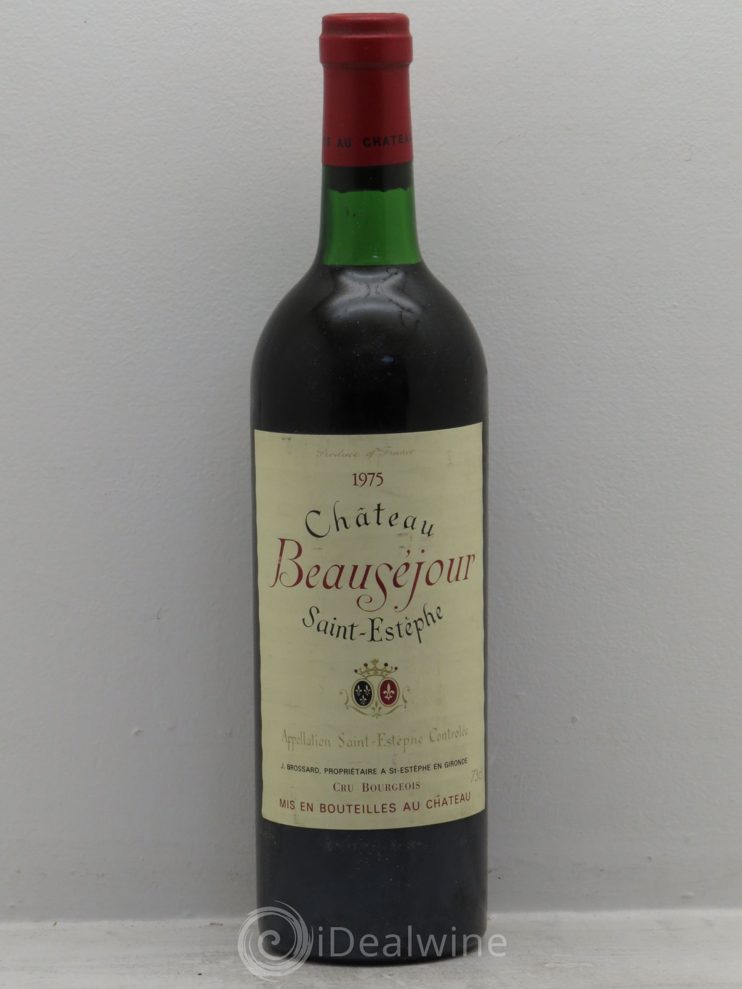 Saint-Estèphe Château Beauséjour 1975 - Lot de 1 bouteille - 0