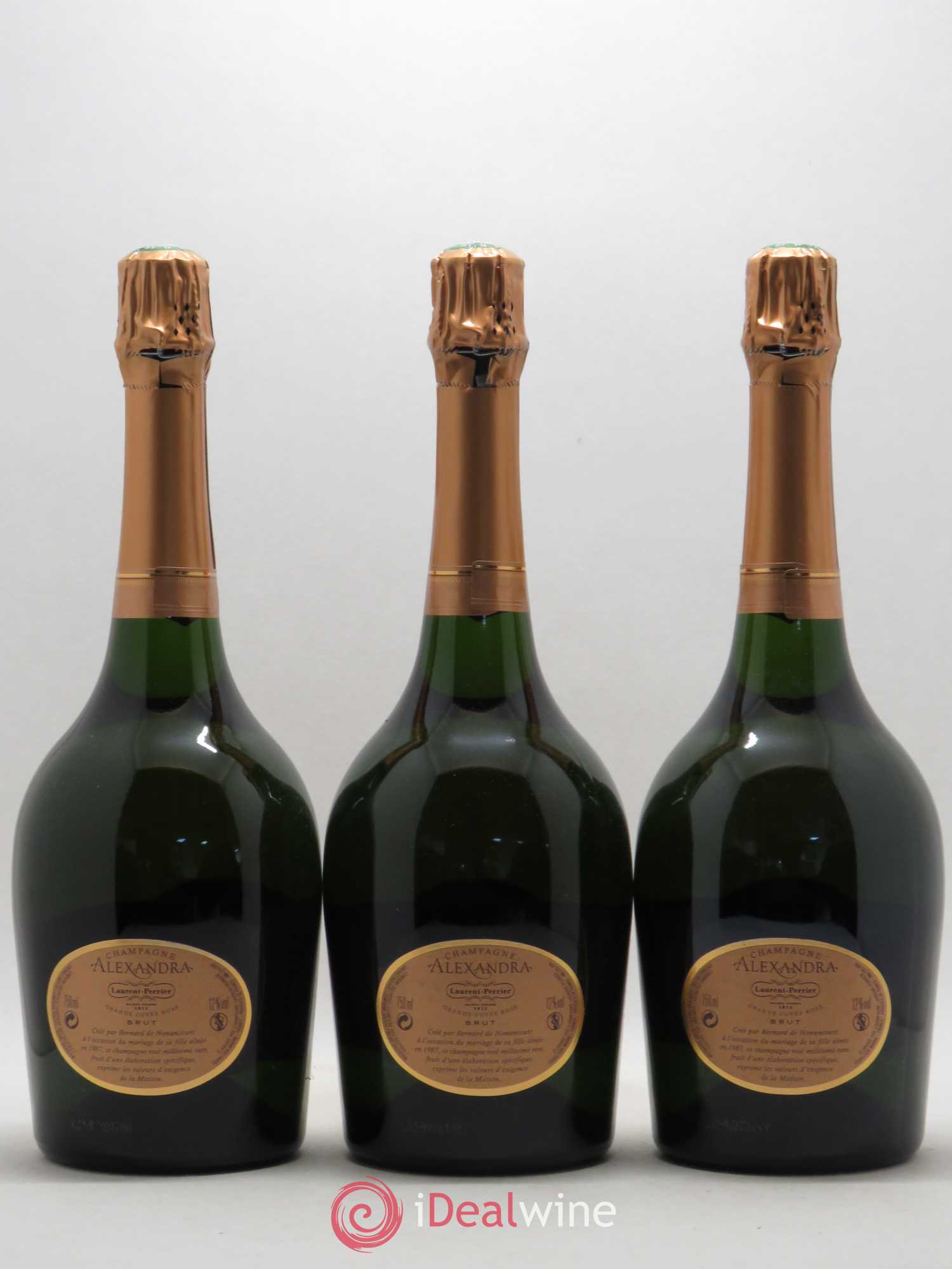 Cuvée Alexandra Laurent Perrier 2004 - Lot de 3 bouteilles - 1
