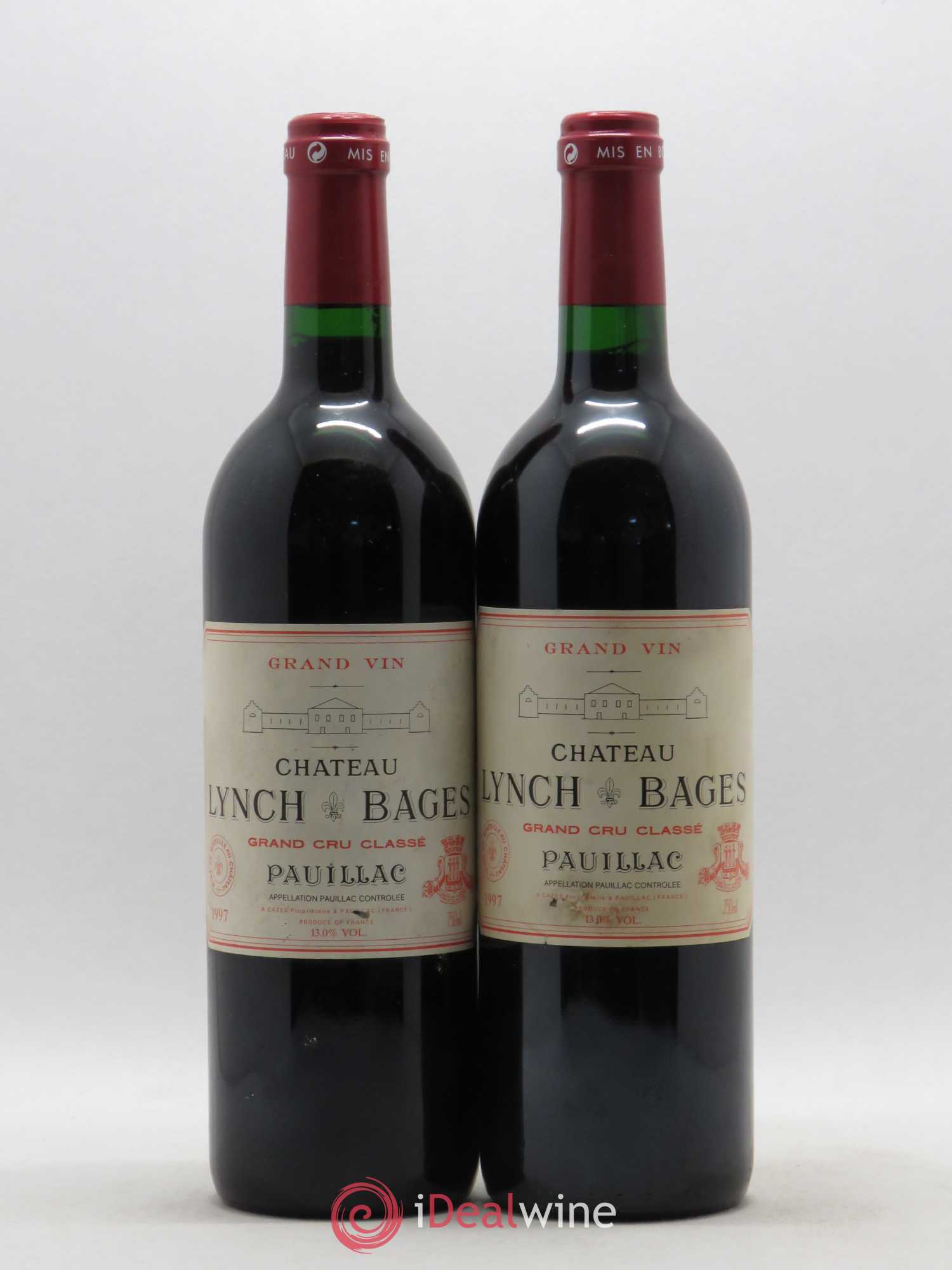 Château Lynch Bages 5ème Grand Cru Classé 1997 - Lot de 2 bouteilles - 0