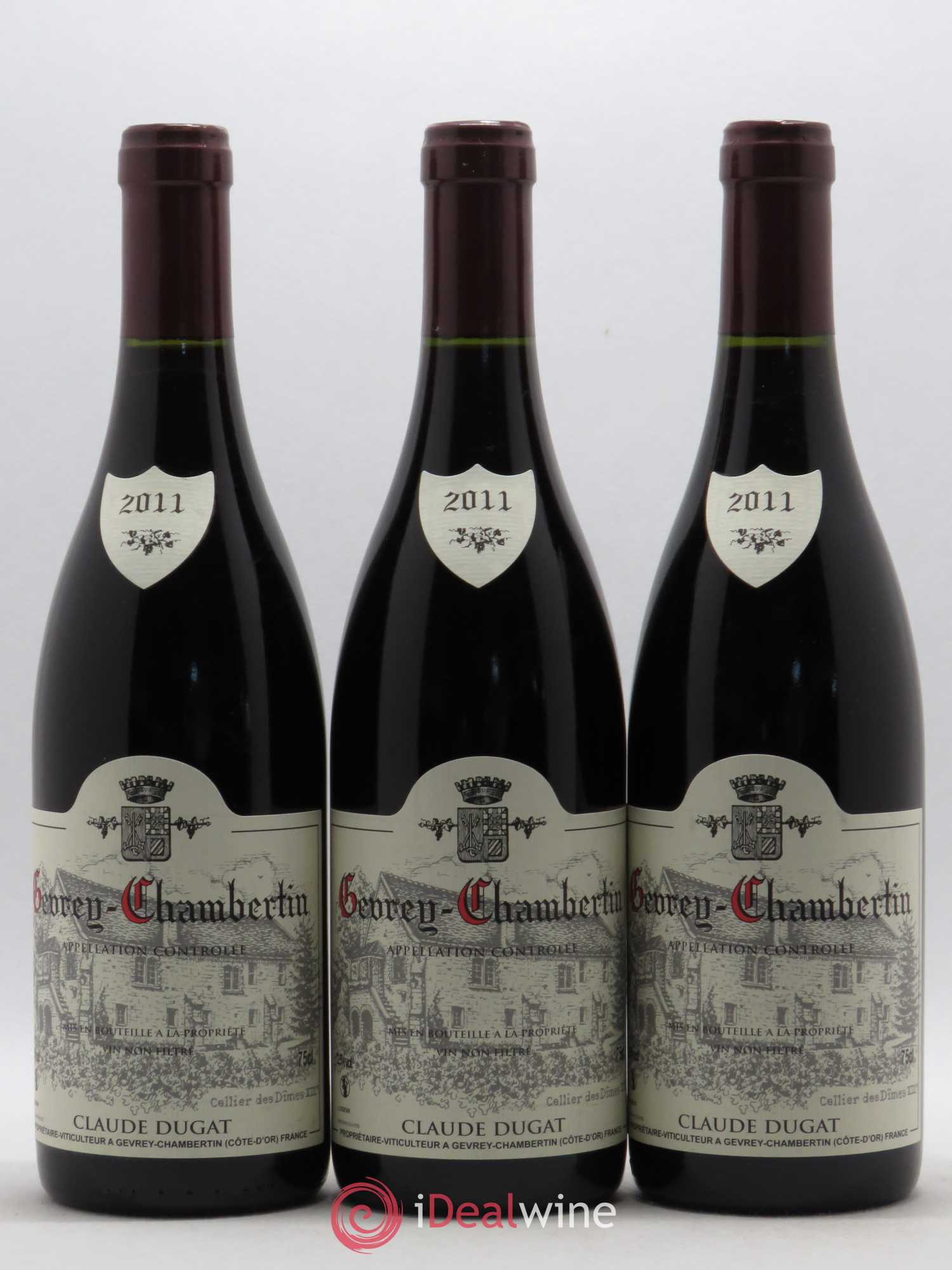 Gevrey-Chambertin Claude Dugat 2011 - Lot de 3 bouteilles - 0