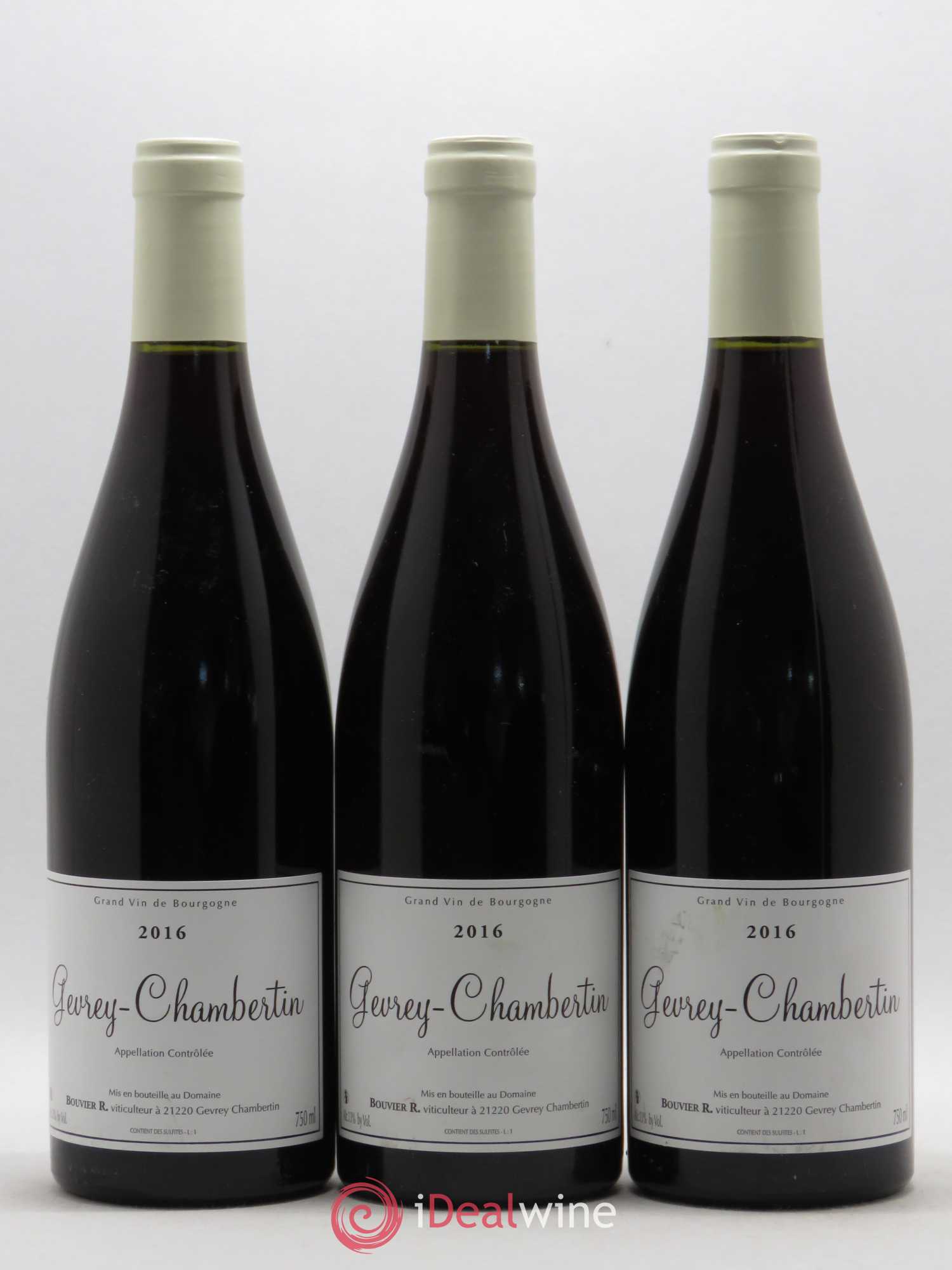Gevrey-Chambertin René Bouvier 2016 - Posten von 3 Flaschen - 0
