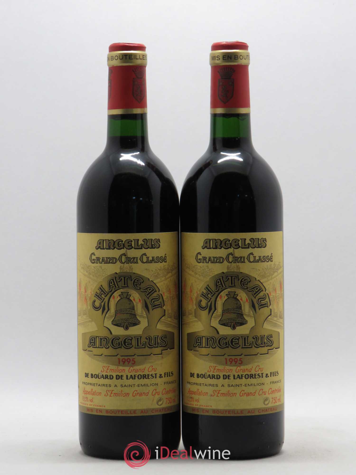 Château Angélus 1er Grand Cru Classé A 1995 - Lot de 2 bouteilles - 0