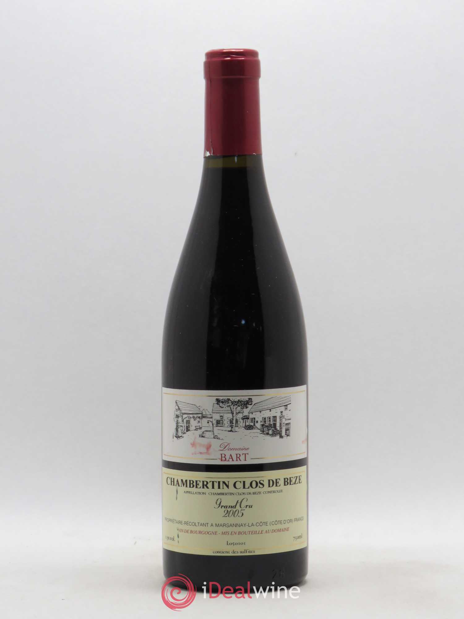 Chambertin Clos de Bèze Grand Cru Domaine Bart 2005 - Lot de 1 bouteille - 0