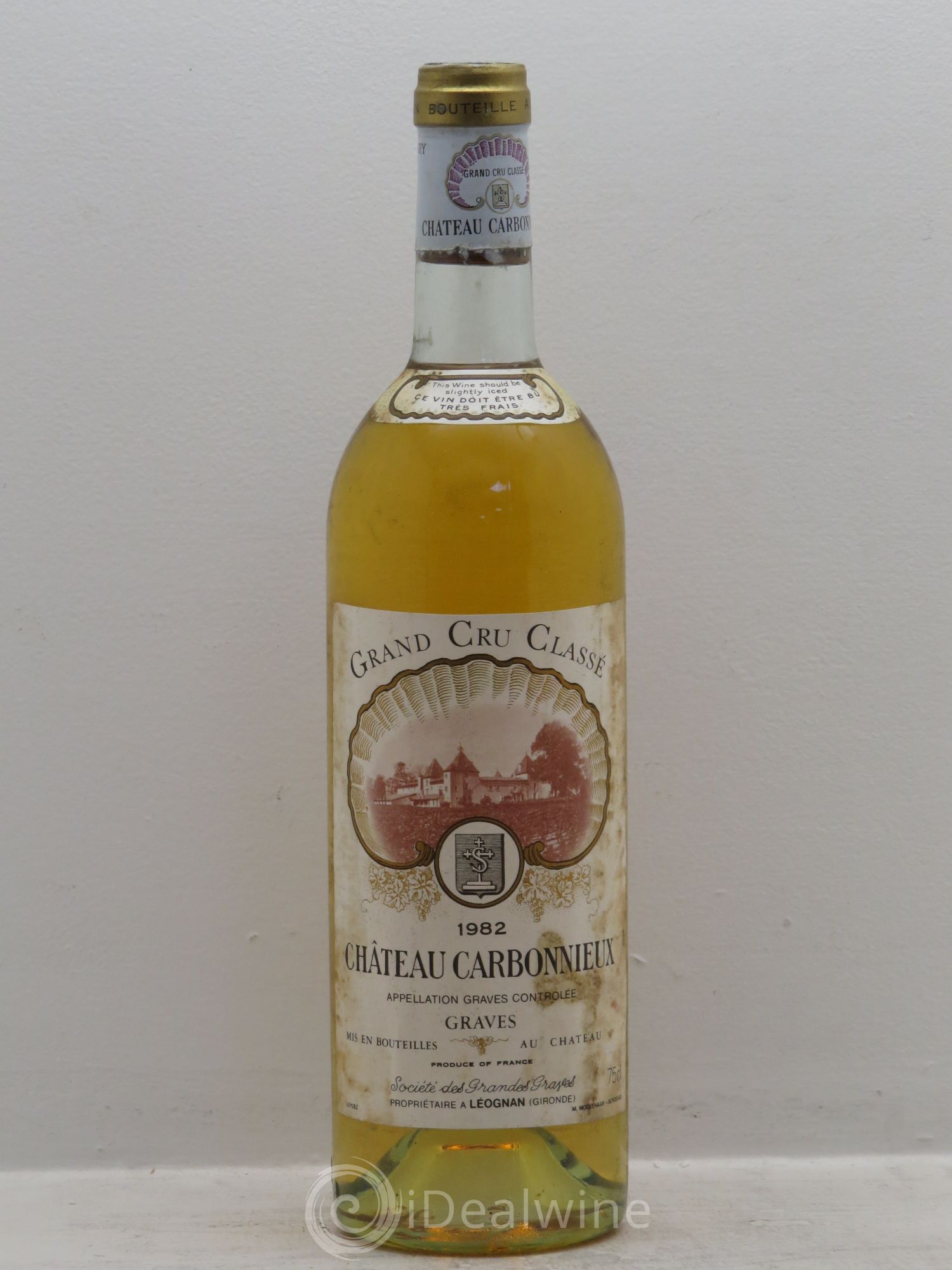 Château Carbonnieux Cru Classé de Graves 1982 - Lot de 1 bouteille - 0