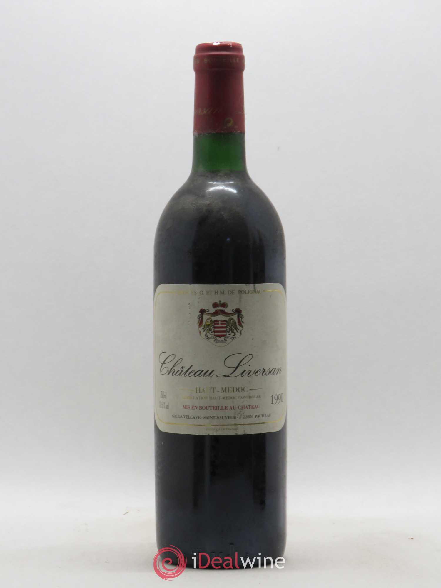 Château Liversan Cru Bourgeois 1990 - Lot de 1 bouteille - 0