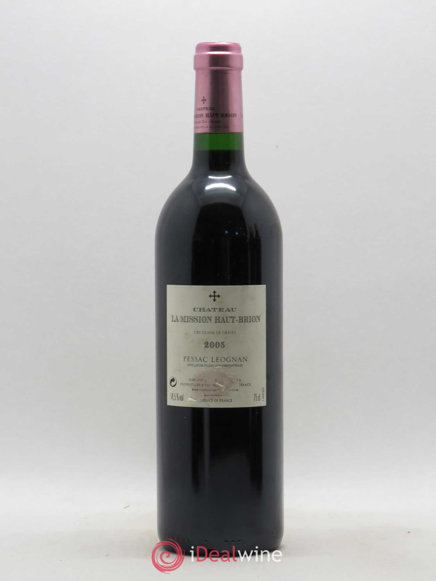 Château la Mission Haut-Brion Cru Classé de Graves 2005 - Lot de 1 bouteille - 1