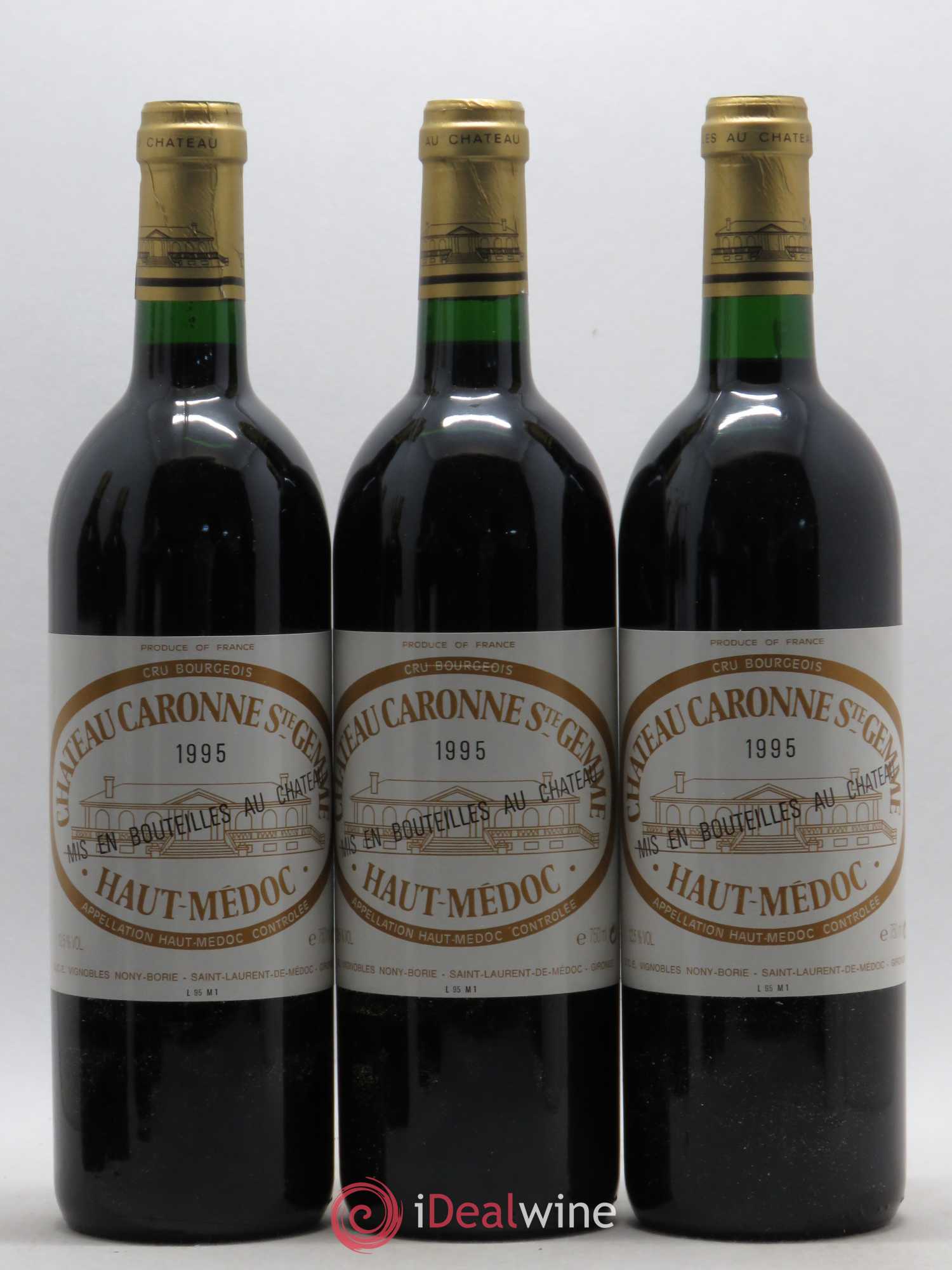 Château Caronne Sainte-Gemme Cru Bourgeois 1995 - Lot de 6 bouteilles - 2
