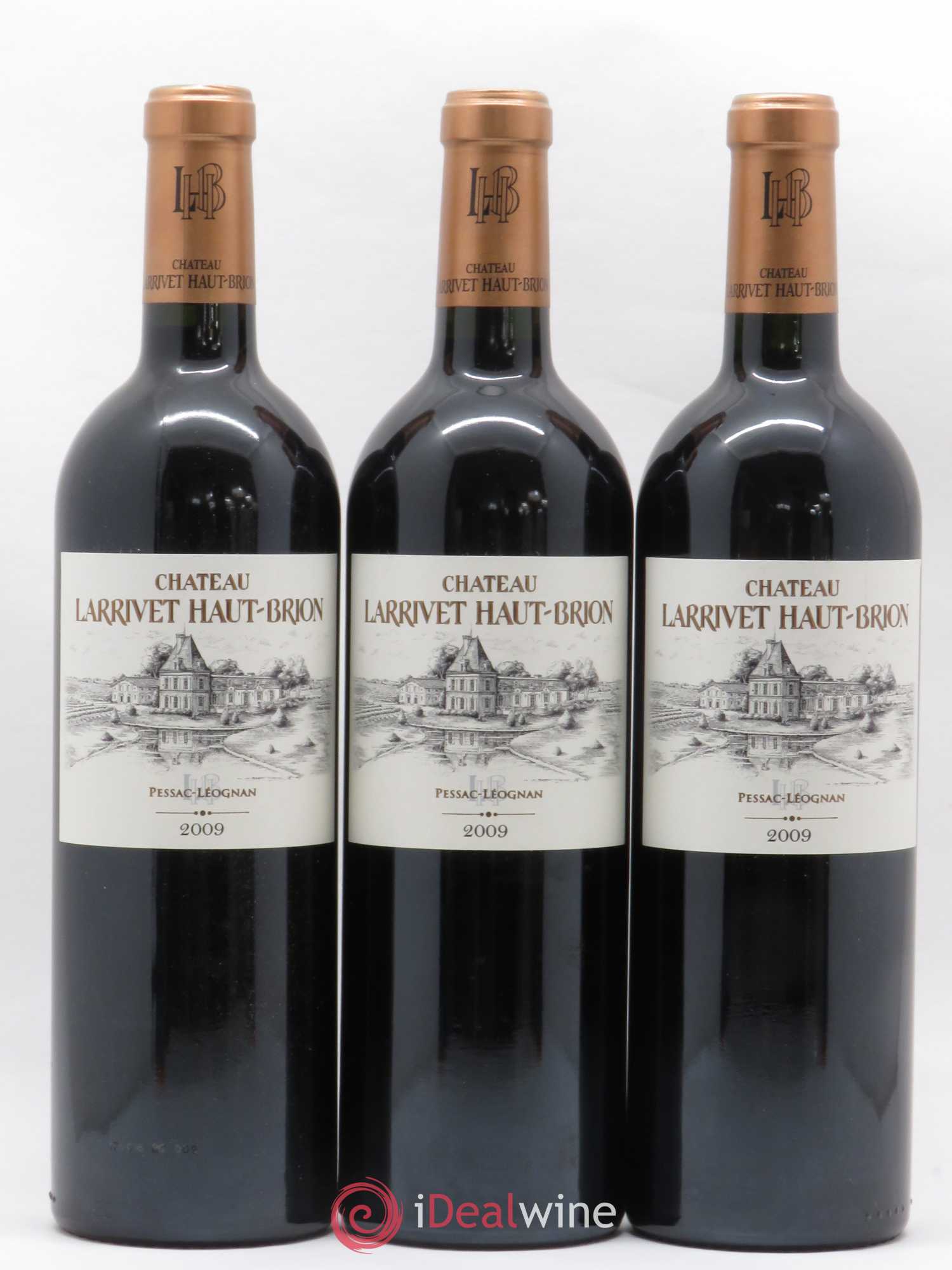 Château Larrivet Haut-Brion 2009 - Lot de 3 bouteilles - 0