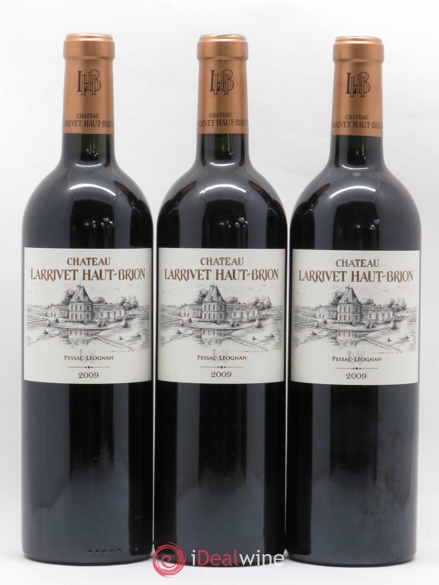 Château Larrivet Haut-Brion 2009 - Lot de 3 bouteilles - 0