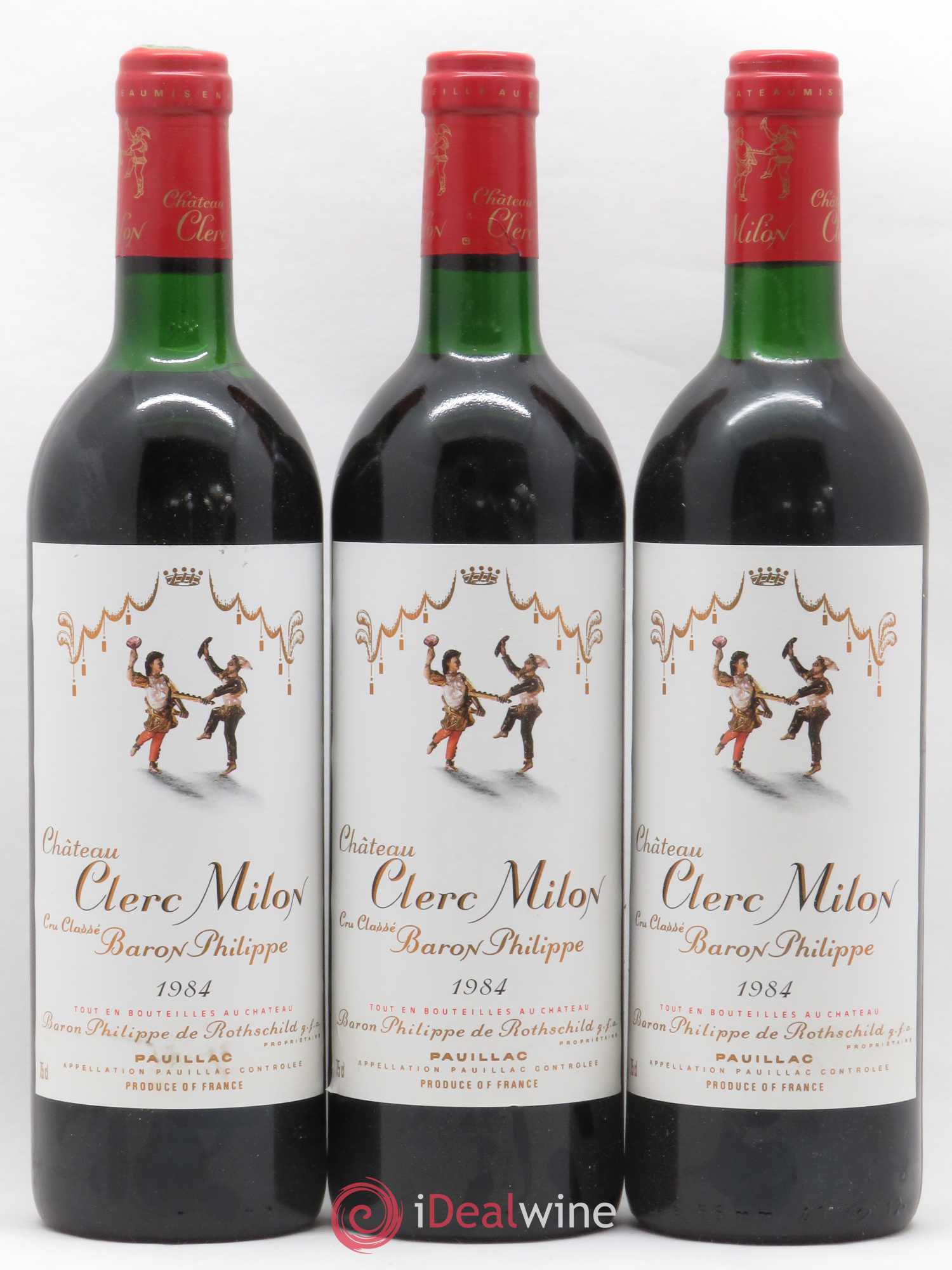 Château Clerc Milon 5ème Grand Cru Classé 1984 - Lot de 6 bouteilles - 2