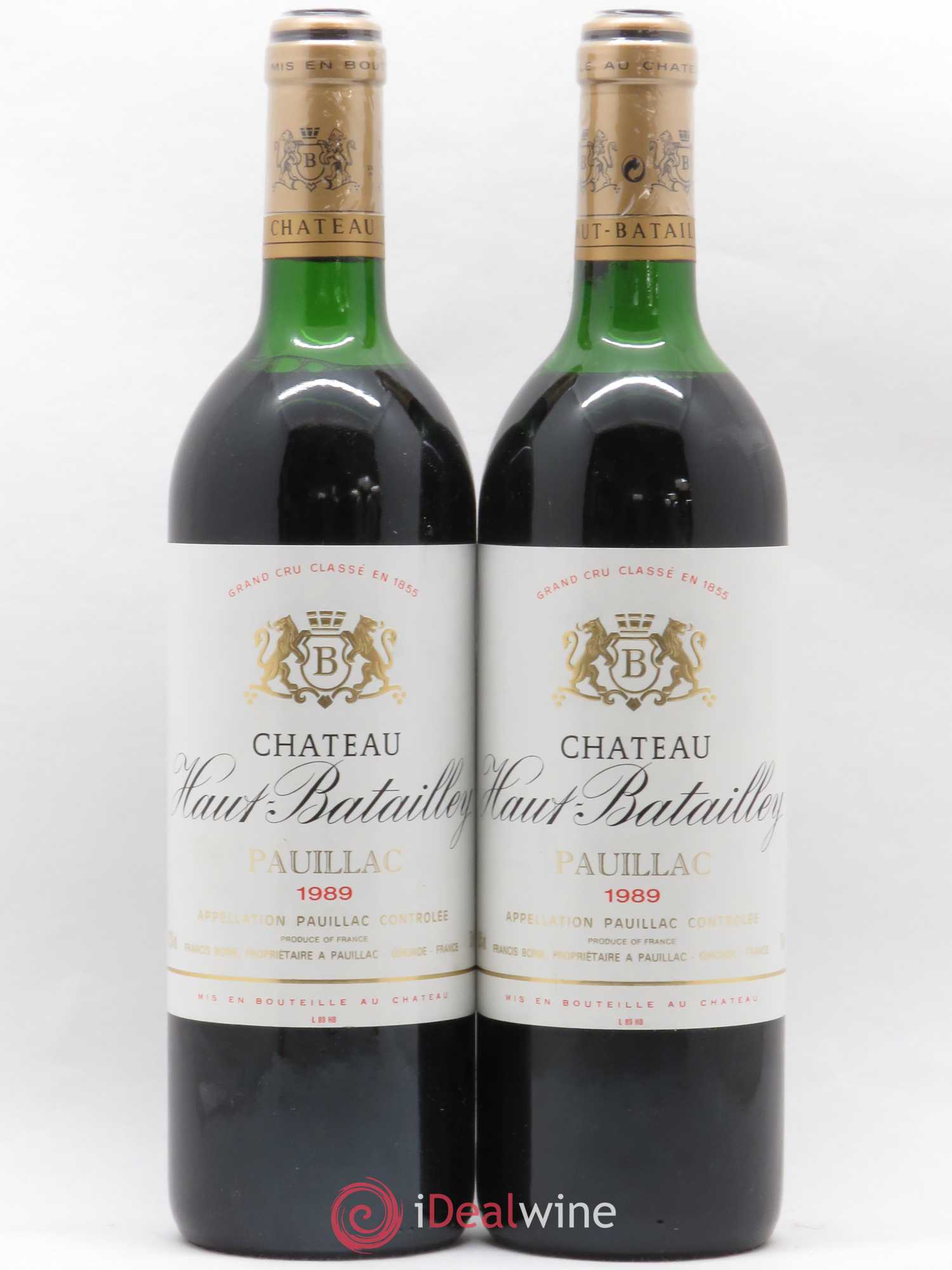 Château Haut Batailley 5ème Grand Cru Classé 1989 - Lot de 2 bouteilles - 0