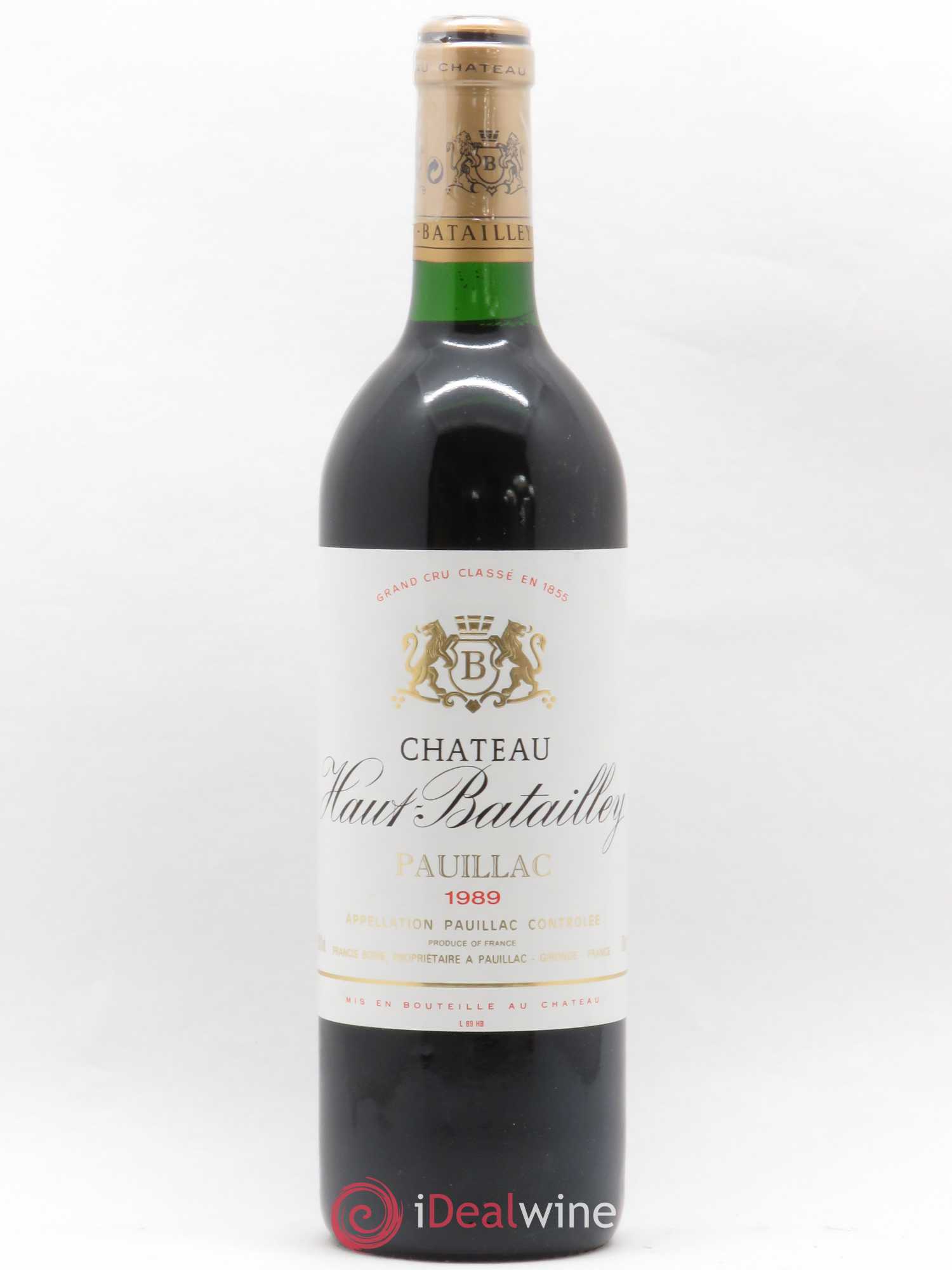 Château Haut Batailley 5ème Grand Cru Classé 1989 - Lot de 1 bouteille - 0